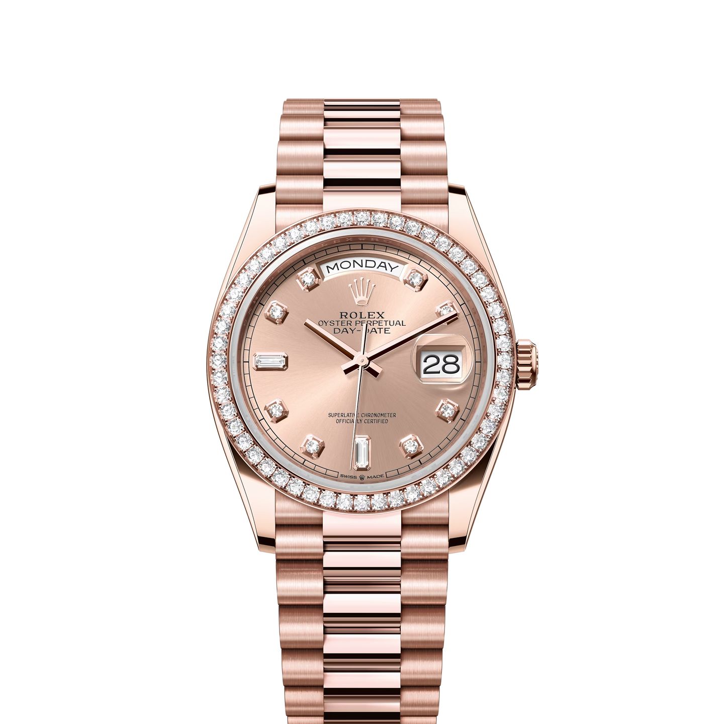 Rolex Day-Date 36 128345RBR (2024) - Goud wijzerplaat 36mm Roségoud (1/1)