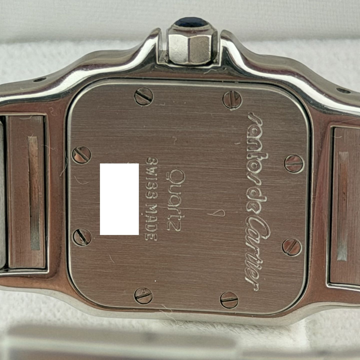 Cartier Santos Galbée W20017D6 (1993) - Silver dial 24 mm Steel case (2/8)