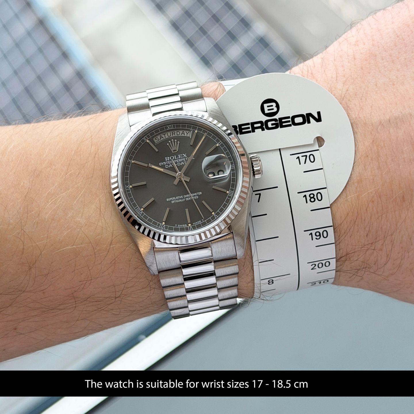 Rolex Day-Date 36 18039 (1979) - 36 mm White Gold case (2/8)