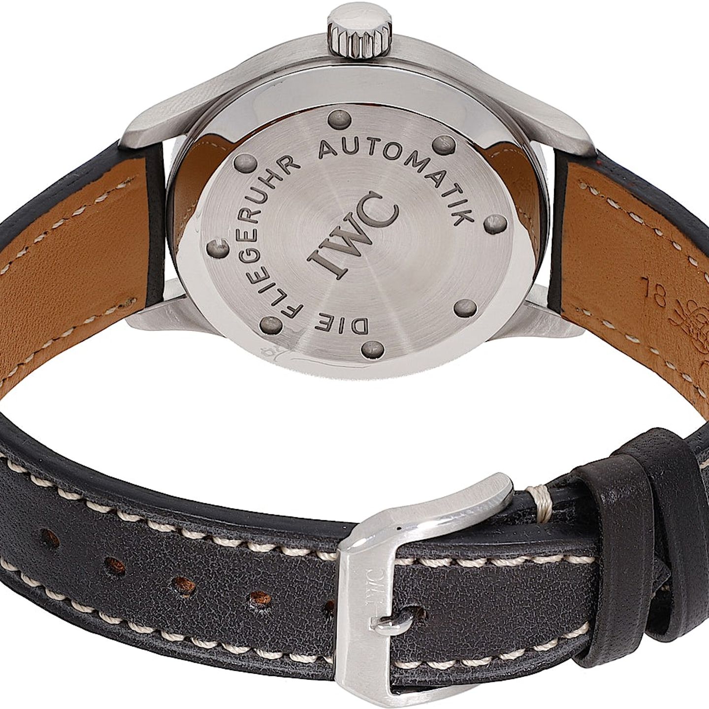 IWC Pilot Mark IW3241 (Unknown (random serial)) - Black dial 36 mm Steel case (5/5)