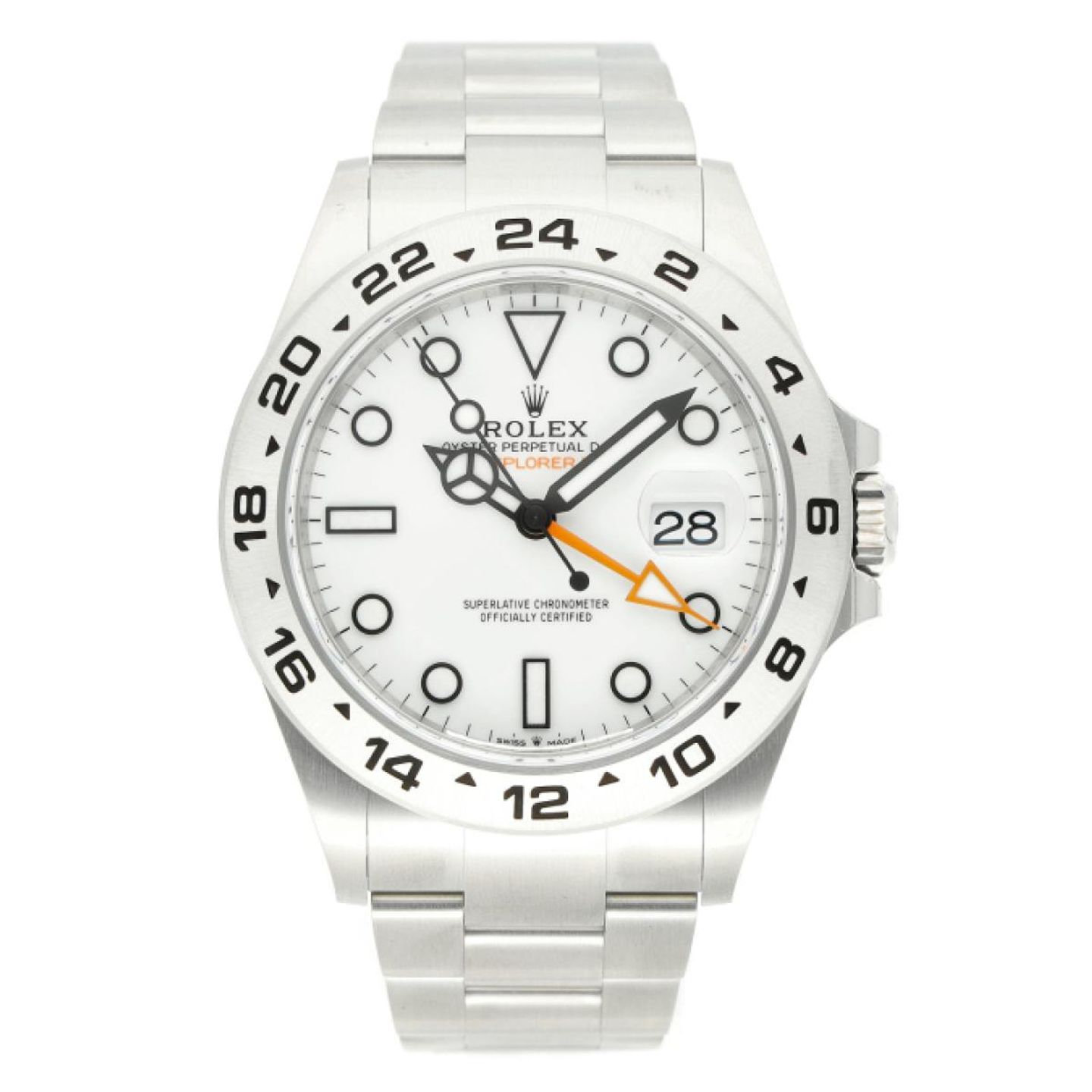 Rolex Explorer II 226570 (2025) - Wit wijzerplaat 42mm Staal (1/5)