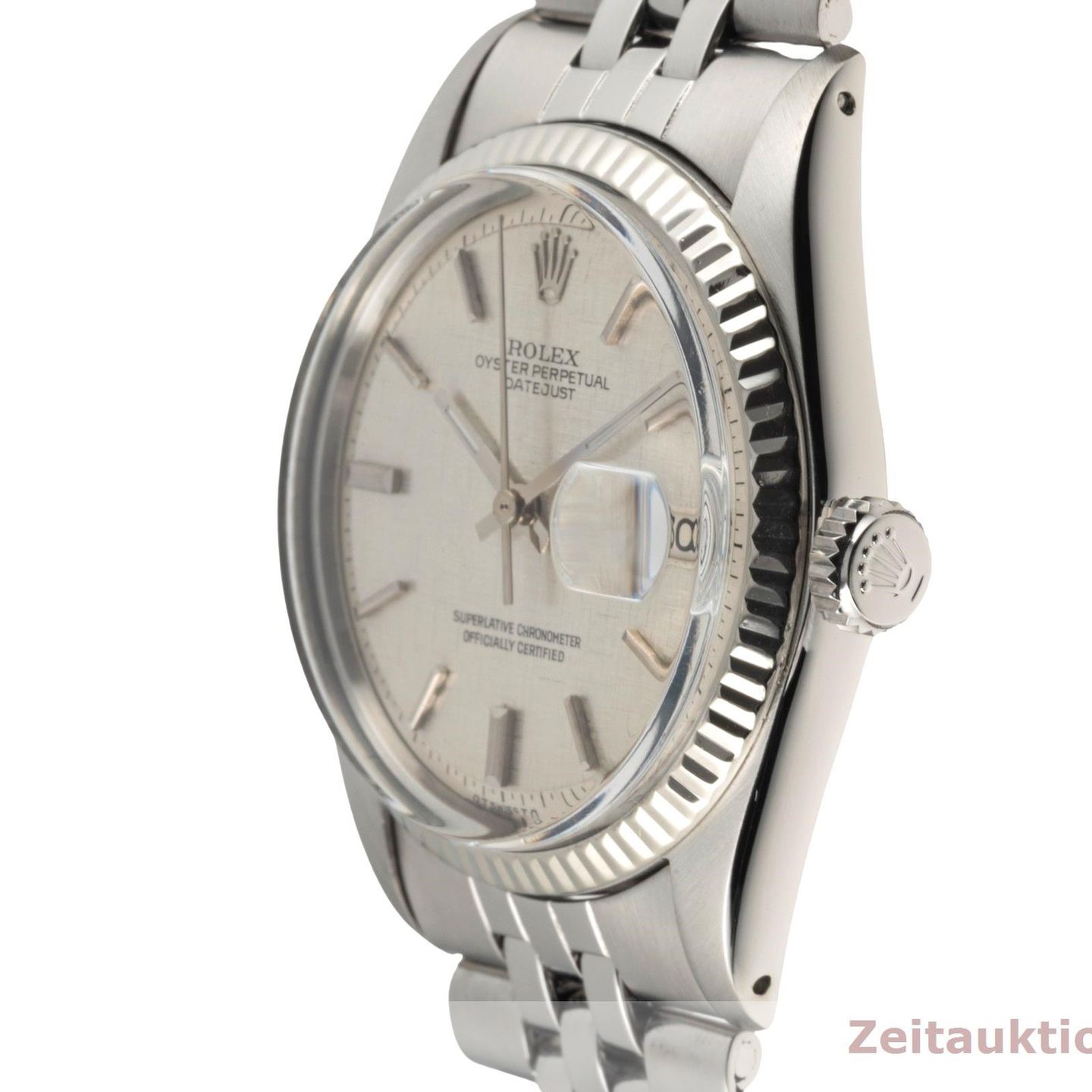 Rolex Datejust 1601 (1972) - Silver dial 36 mm White Gold case (6/8)