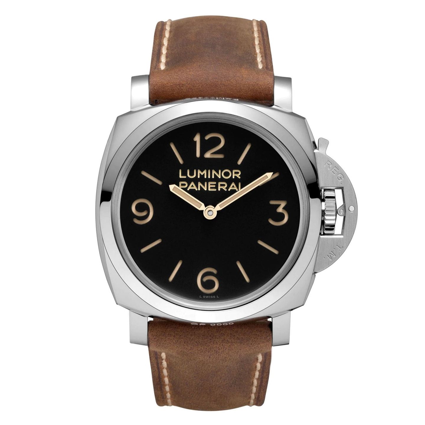 Panerai Luminor 1950 PAM00372 (2014) - Black dial 47 mm Steel case (1/2)