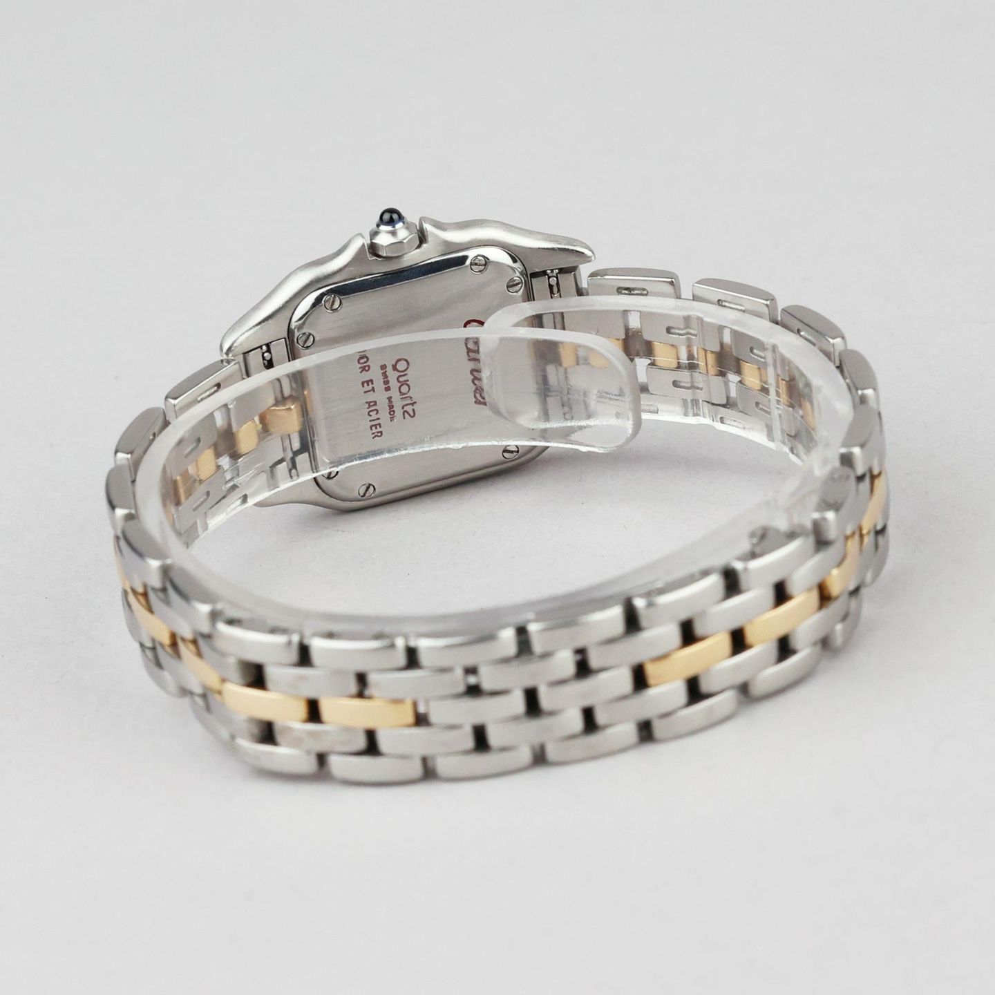 Cartier Panthère 6692 (1992) - White dial 22 mm Gold/Steel case (6/8)