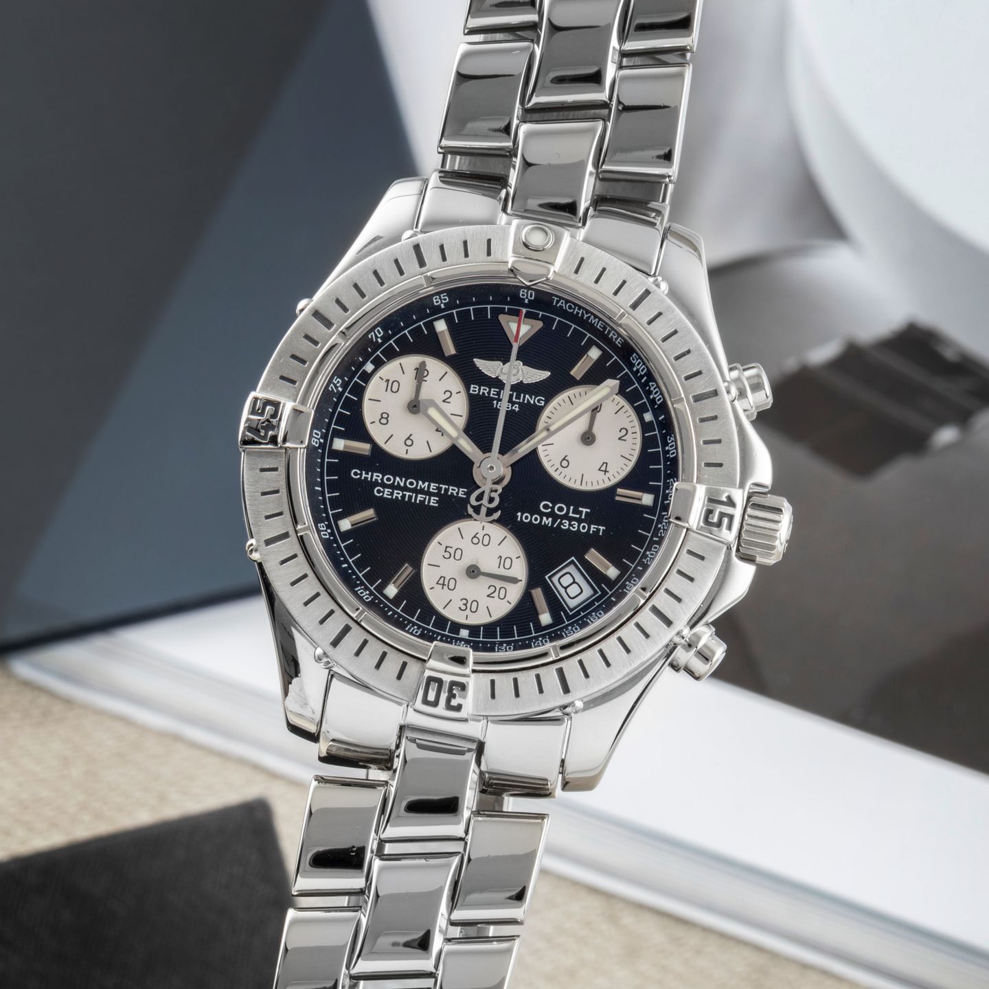 Breitling Colt Chronograph A73350 (Unknown (random serial)) - 38 mm Steel case (3/8)