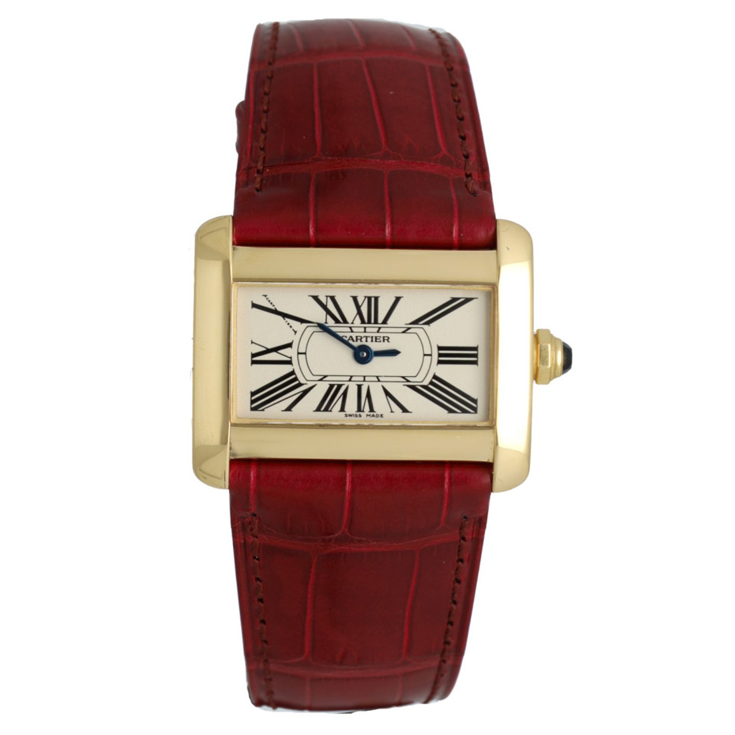 Cartier Tank Divan 2601 (2006) - Wit wijzerplaat 32mm Geelgoud (4/14)