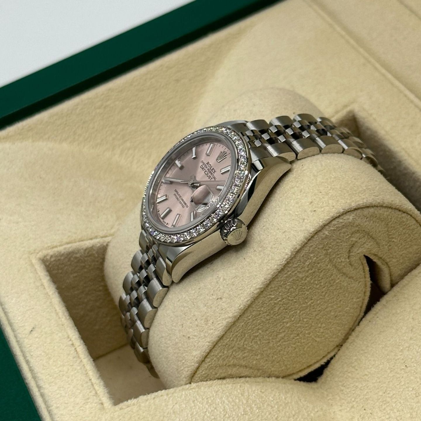 Rolex Lady-Datejust 279384RBR (2024) - Roze wijzerplaat 28mm Staal (6/8)