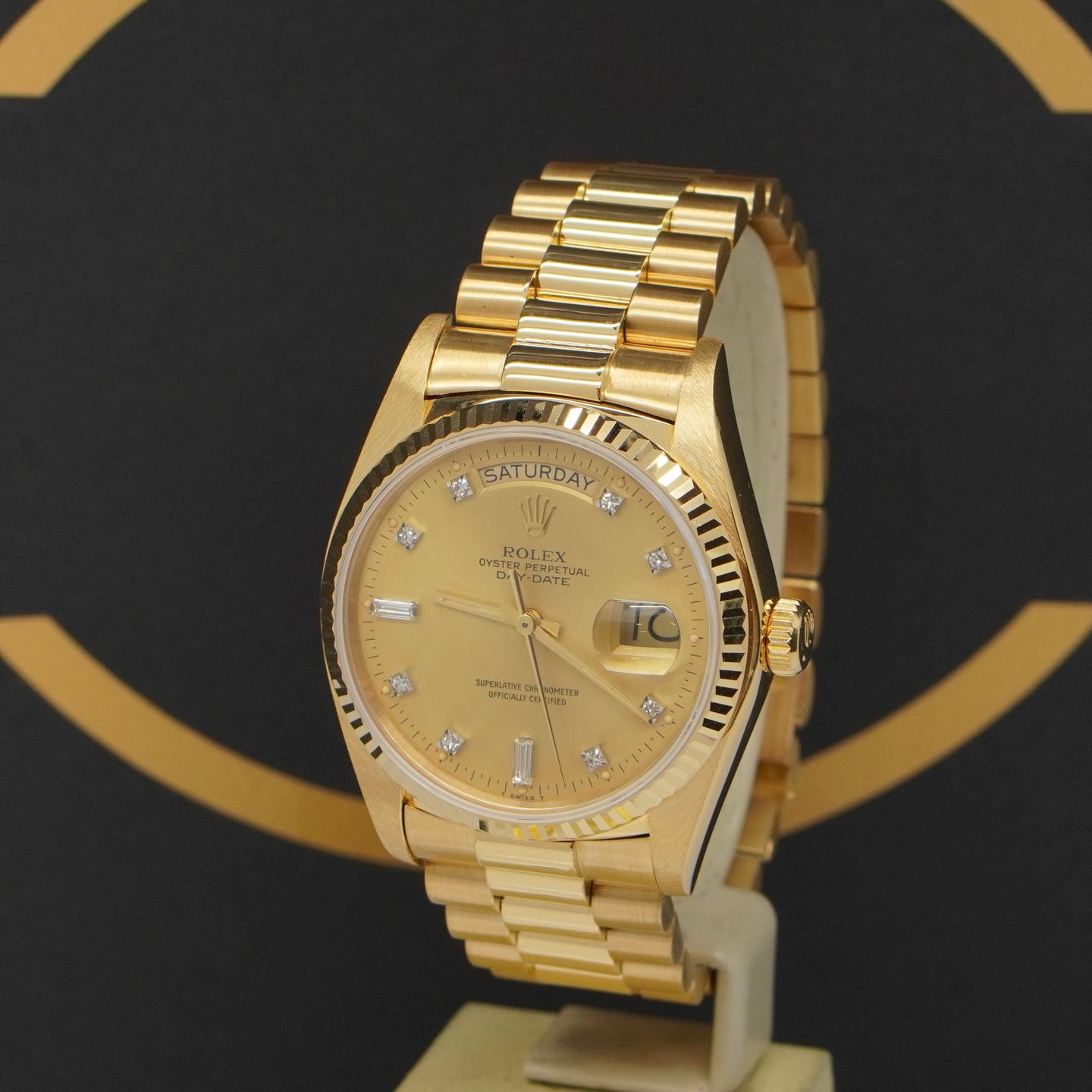 Rolex Day-Date 36 18038 (1987) - Gold dial 36 mm Yellow Gold case (3/7)