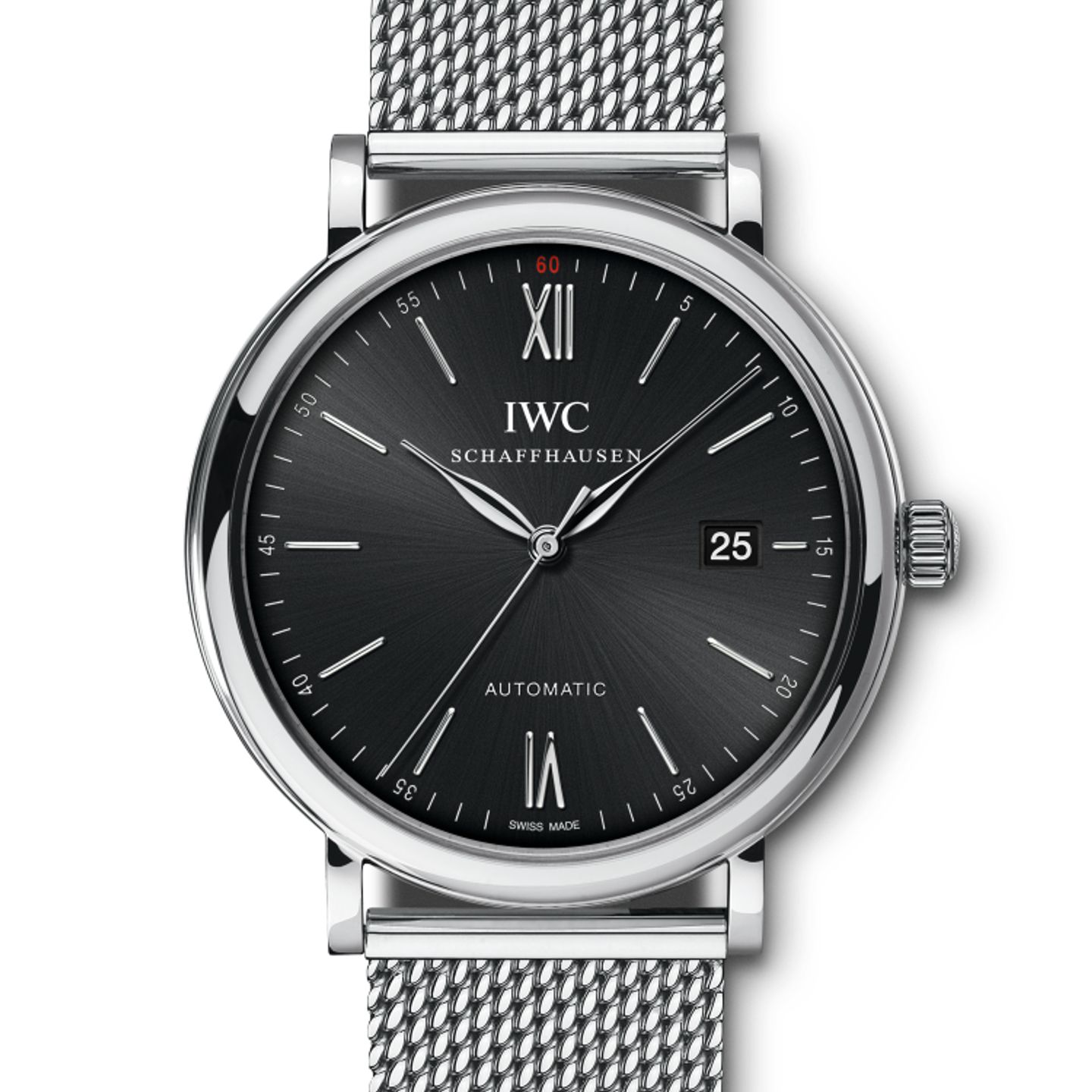 IWC Portofino Automatic IW356506 (2024) - Zwart wijzerplaat 40mm Staal (1/1)