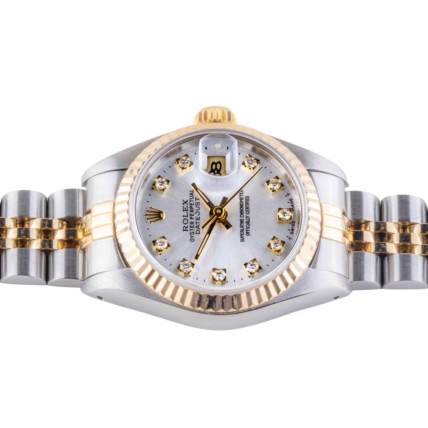 Rolex Lady-Datejust 69173 (1987) - Silver dial 26 mm Gold/Steel case (5/8)