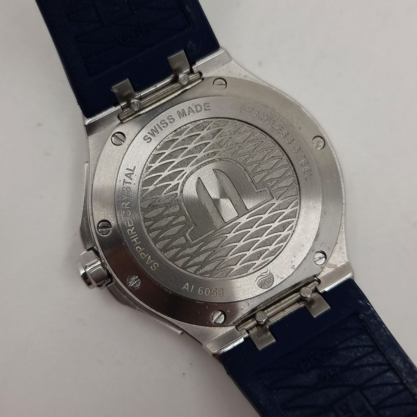 Maurice Lacroix Aikon AI6058-SS002-430-2 (Unknown (random serial)) - Blue dial 43 mm Steel case (8/8)