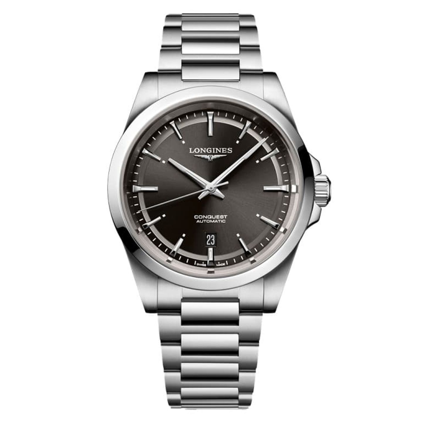 Longines Conquest L3.830.4.52.6 (2024) - Zwart wijzerplaat 41mm Staal (1/1)