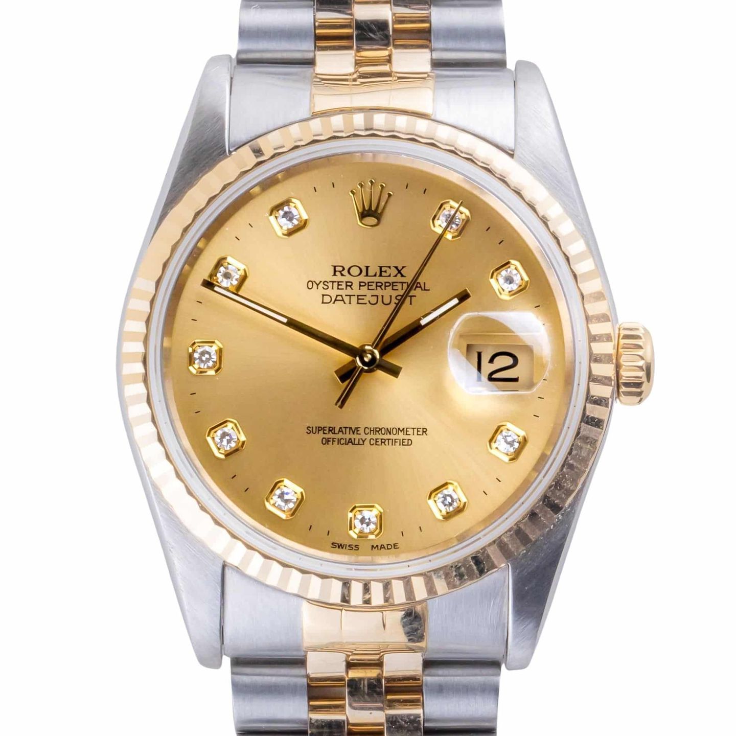 Rolex Datejust 36 16233 (1988) - 36 mm Gold/Steel case (3/8)