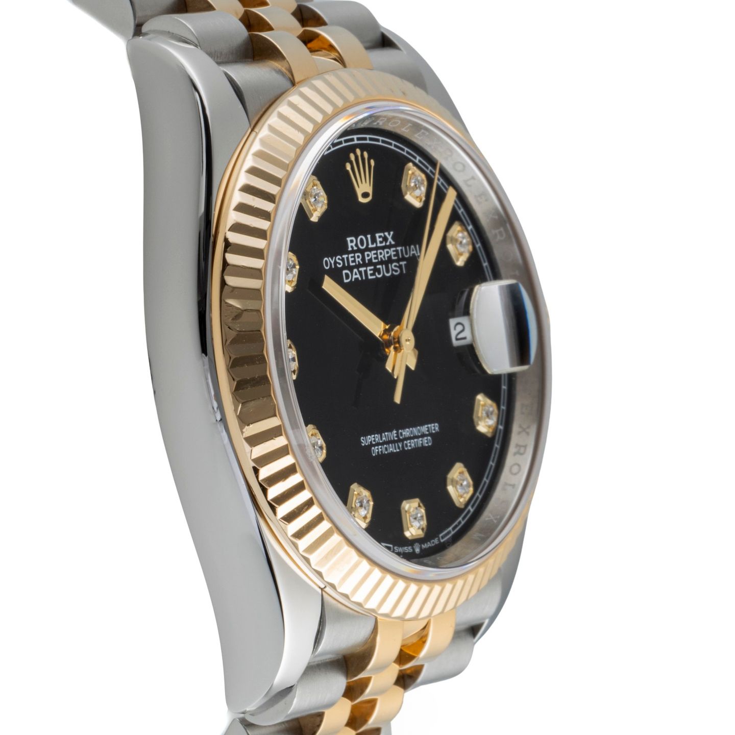 Rolex Datejust 36 126233 (Onbekend (willekeurig serienummer)) - Zwart wijzerplaat 36mm Goud/Staal (7/8)