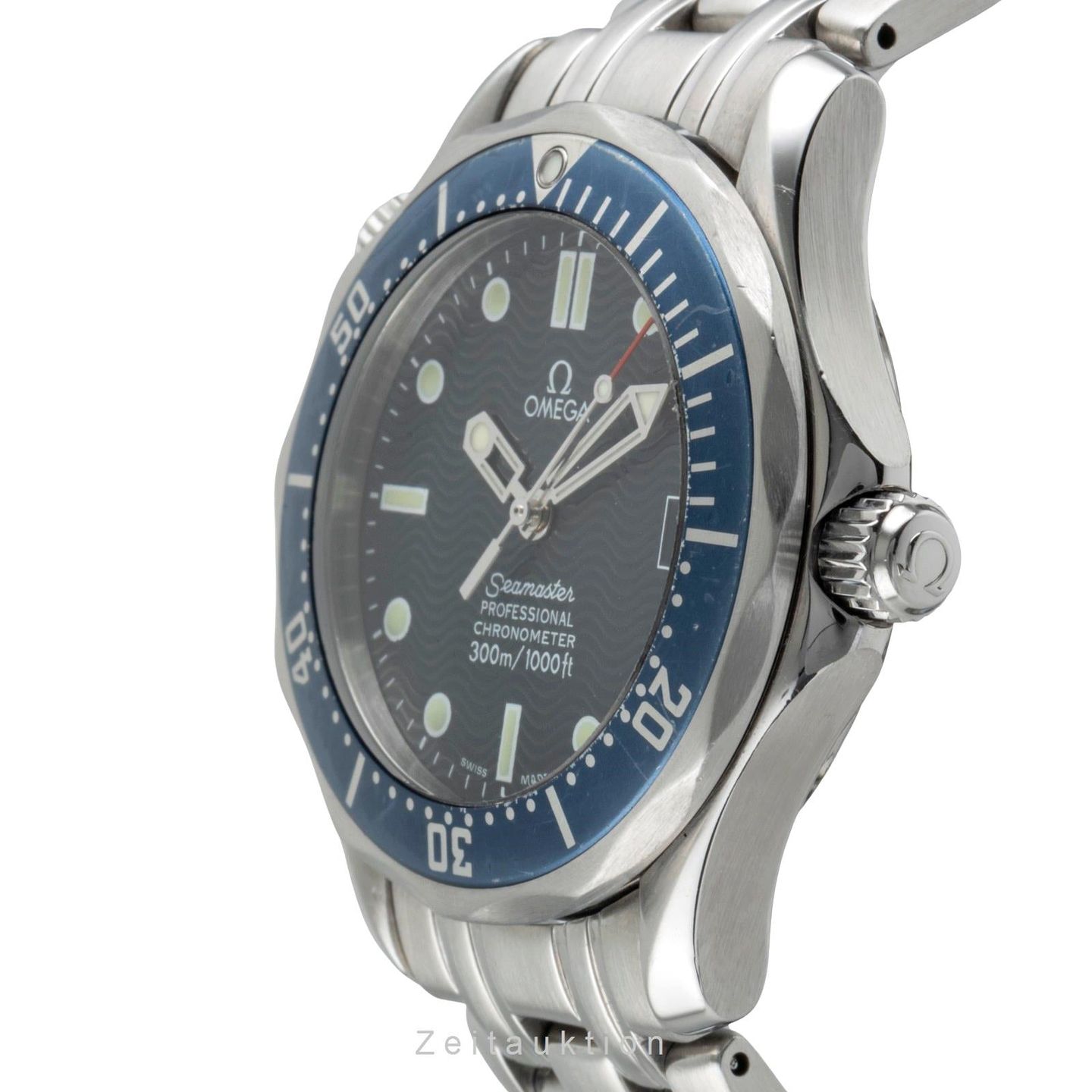 Omega Seamaster Diver 300 M 2551.80.00 (2006) - Blue dial 36 mm Steel case (5/8)