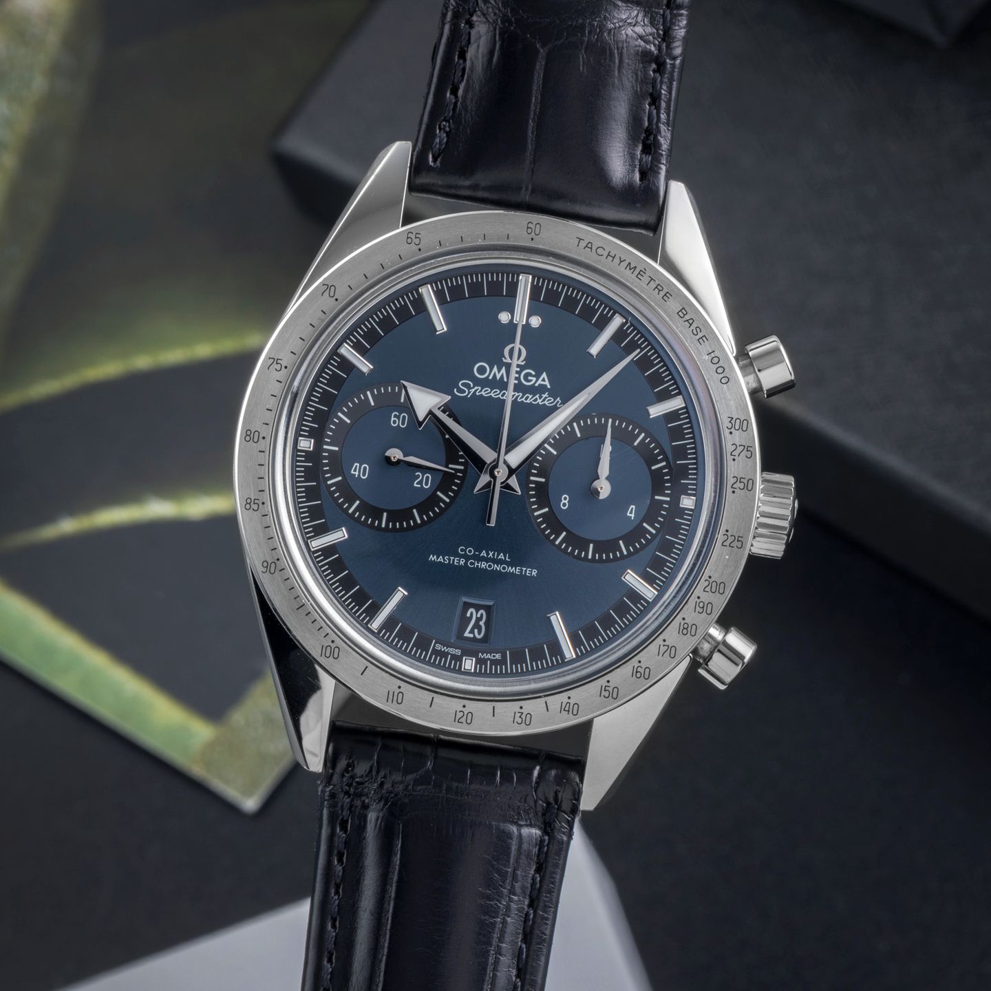 Omega Speedmaster '57 332.12.41.51.03.001 (Onbekend (willekeurig serienummer)) - Blauw wijzerplaat 41mm Staal (3/8)