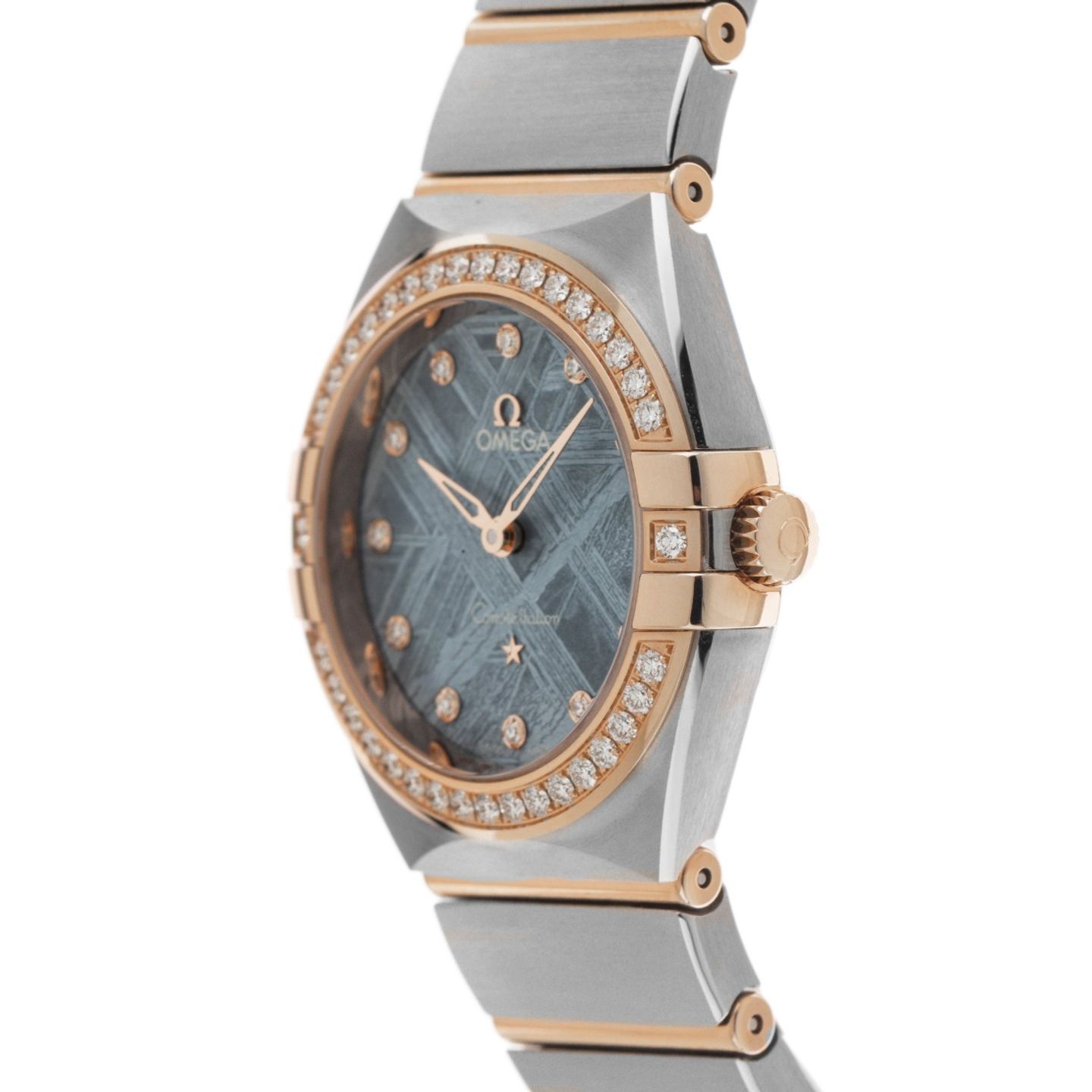 Omega Constellation Ladies 131.25.28.60.99.001 (2026) - Blue dial 28 mm Gold/Steel case (4/7)