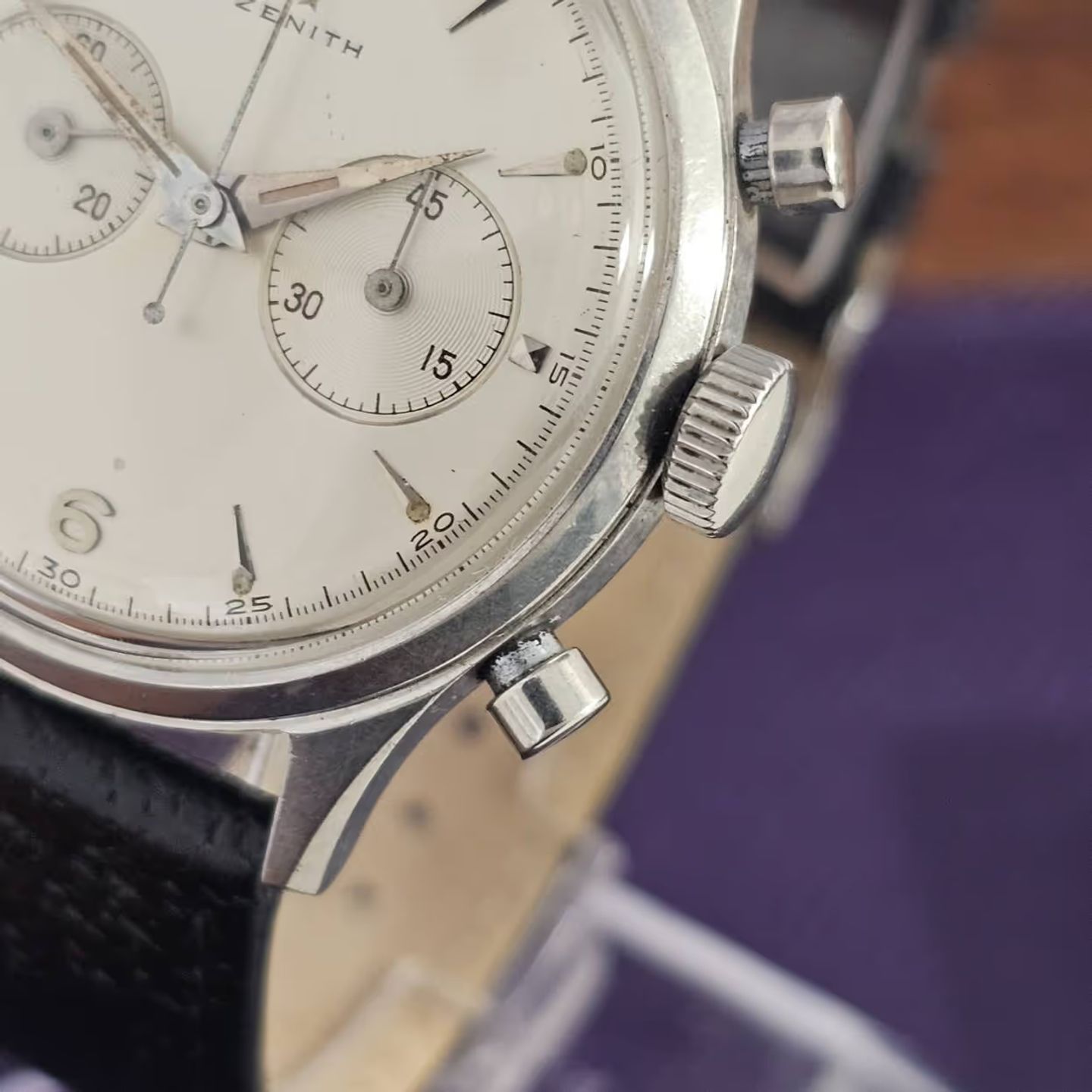 Zenith Vintage Unknown (1940) - Onbekend wijzerplaat 37mm Staal (3/4)