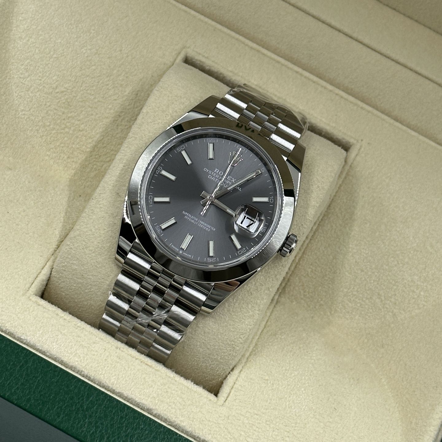 Rolex Datejust 41 126300 (2024) - Grijs wijzerplaat 41mm Staal (8/8)