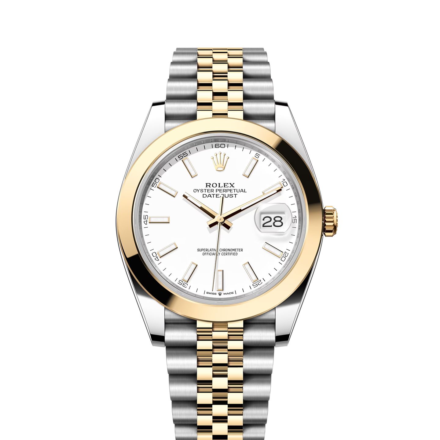 Rolex Datejust 41 126303 (2024) - Wit wijzerplaat 41mm Goud/Staal (1/1)