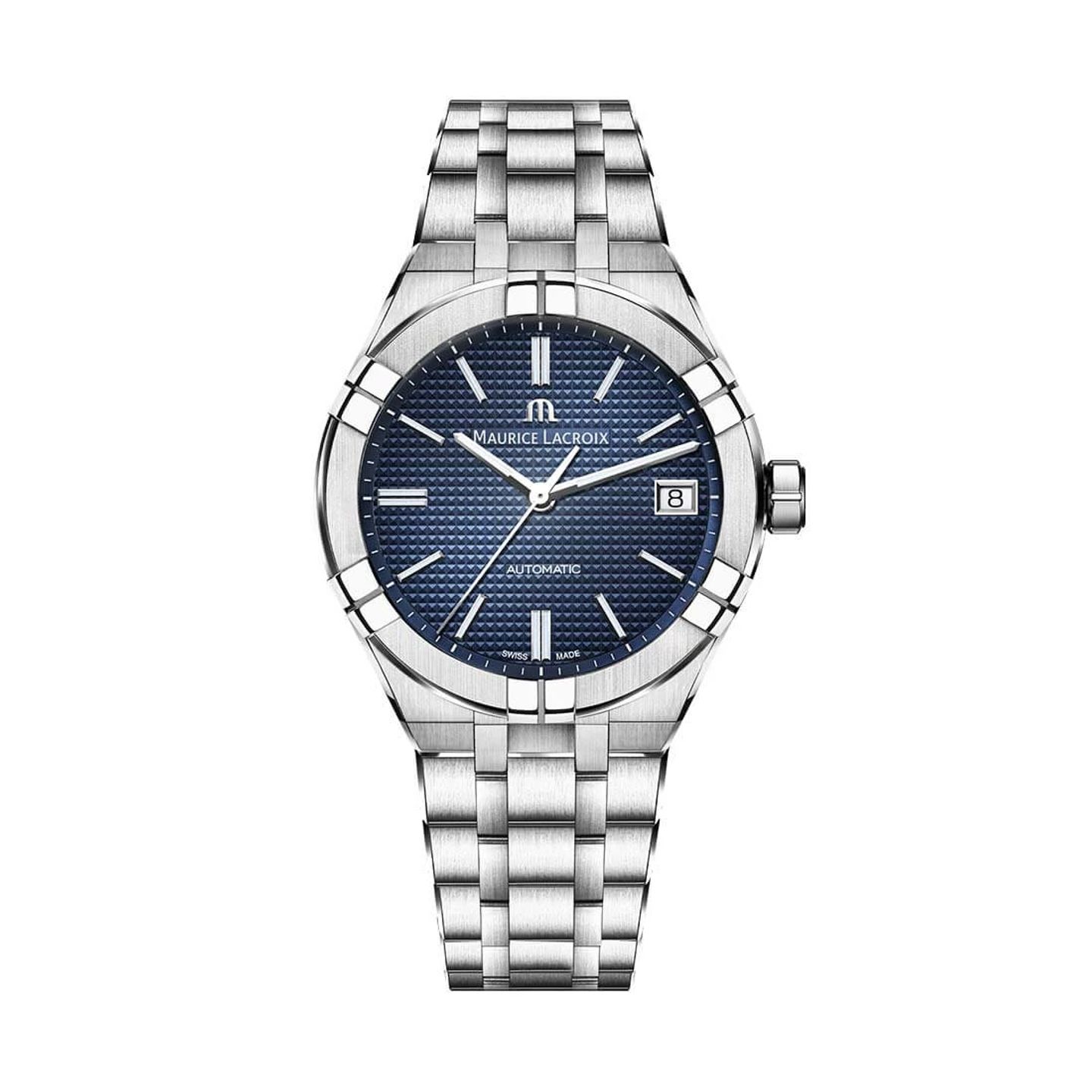 Maurice Lacroix Aikon AI6007-SS00F-430-C (2024) - Blue dial 39 mm Steel case (3/3)