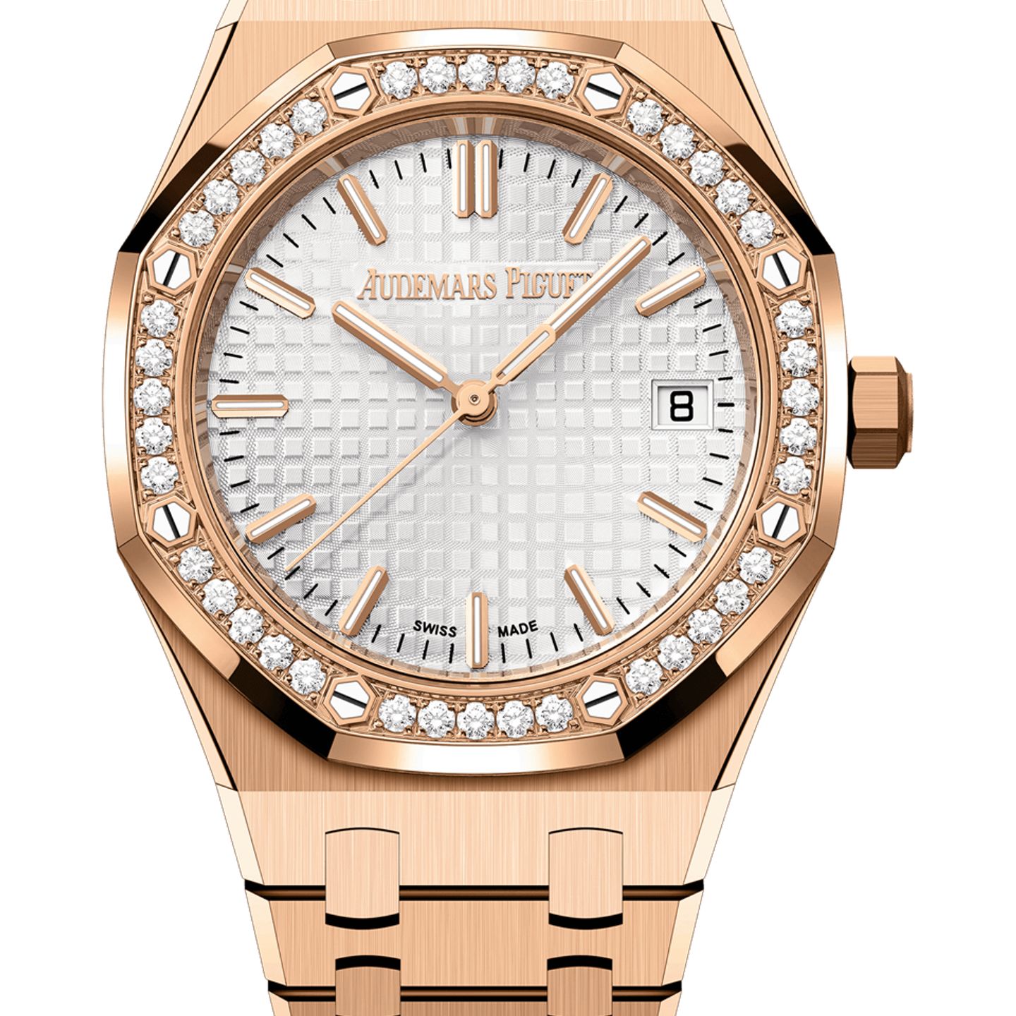 Audemars Piguet Royal Oak Selfwinding 77451OR.ZZ.1361OR.03 (2025) - Silver dial 34 mm Rose Gold case (1/1)