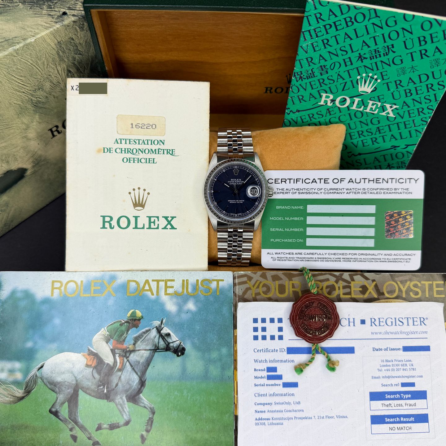 Rolex Datejust 36 16220 (1991) - 36 mm Steel case (3/8)