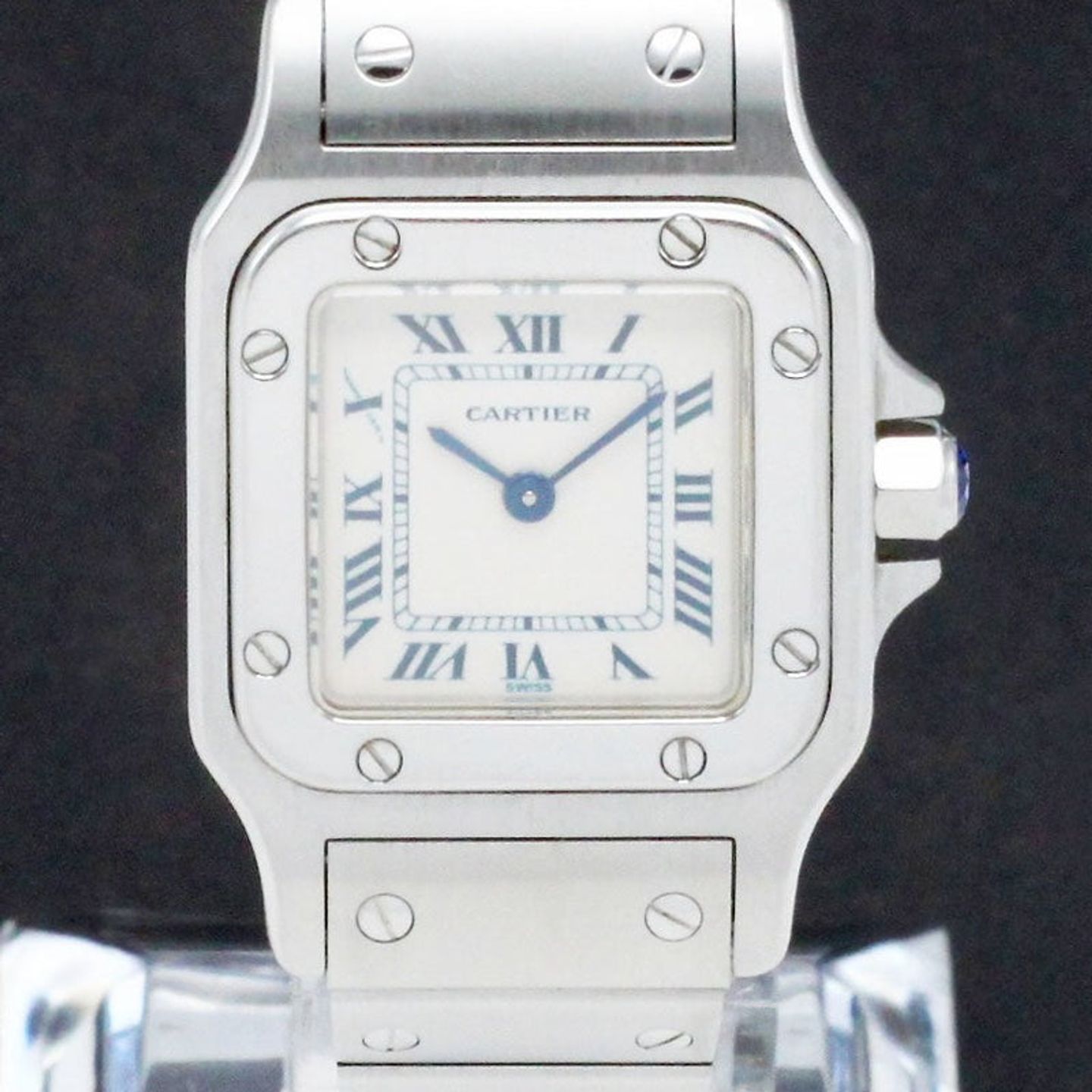 Cartier Santos Galbée 1565 (1999) - White dial 24 mm Steel case (1/7)