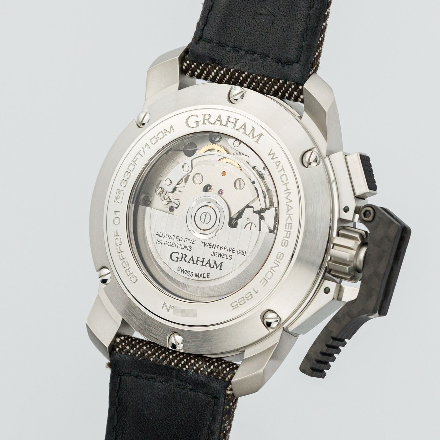 Graham Chronofighter Oversize 2CCAC.B16A (Unknown (random serial)) - Transparent dial 47 mm Steel case (2/7)