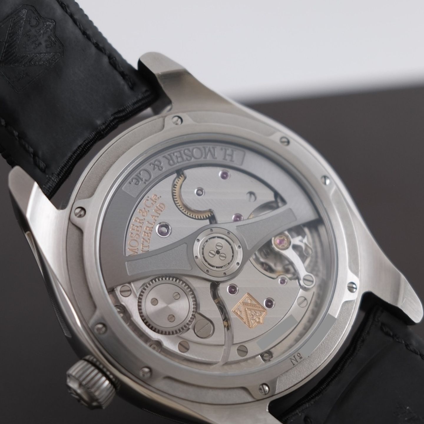 H. Moser & Cie. Pioneer 3200-1202 (2021) - Groen wijzerplaat 43mm Staal (3/8)