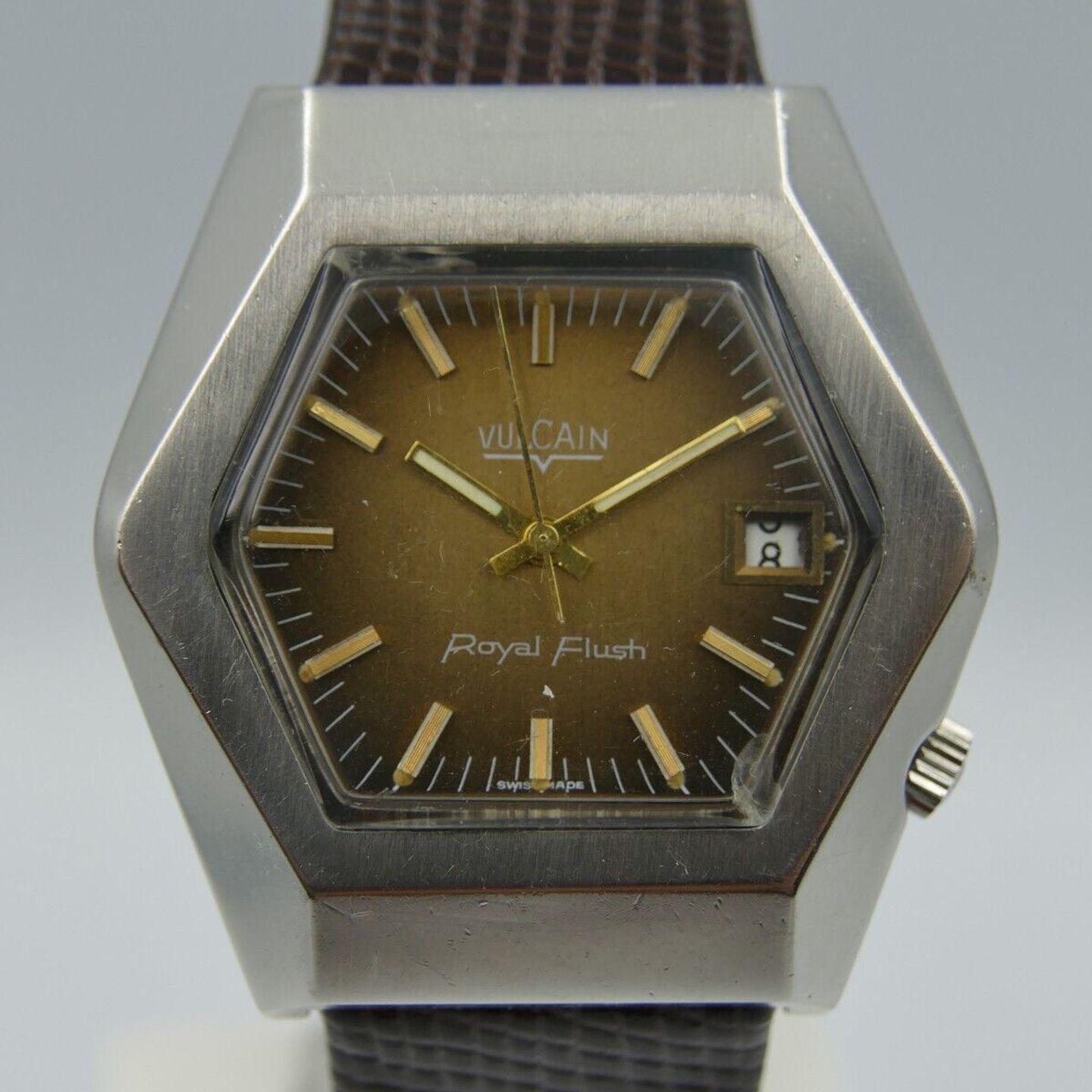 Vulcain Vintage Unknown (Unknown (random serial)) - Brown dial Unknown Unknown case (10/16)