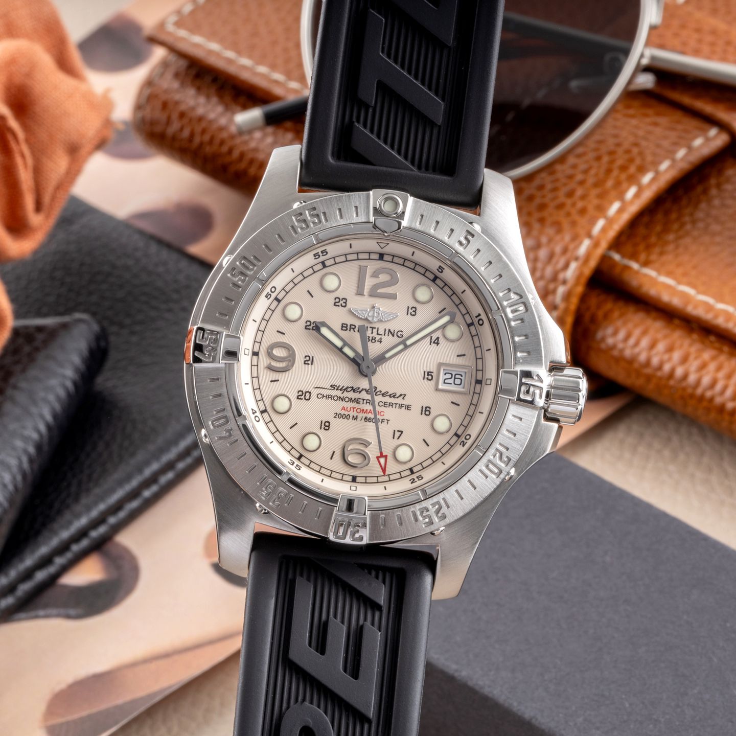 Breitling Superocean Steelfish A17390 (2011) - Zilver wijzerplaat 44mm Staal (3/8)