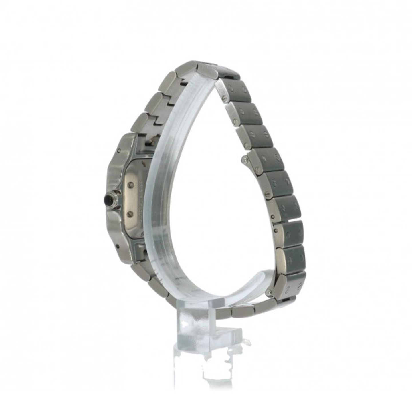 Cartier Santos Galbée 2423 (2001) - Wit wijzerplaat 24mm Staal (3/5)