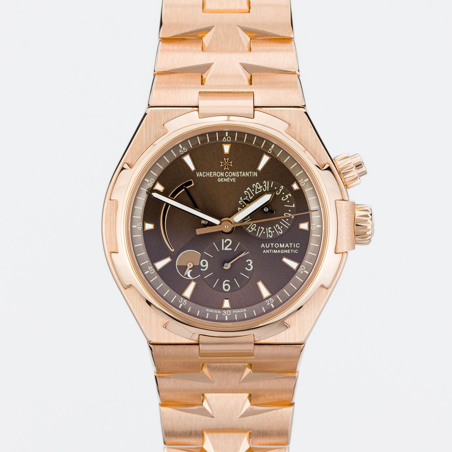 Vacheron Constantin Overseas Dual Time 47450/B01R-9229 (2007) - Brown dial 43 mm Rose Gold case (1/8)