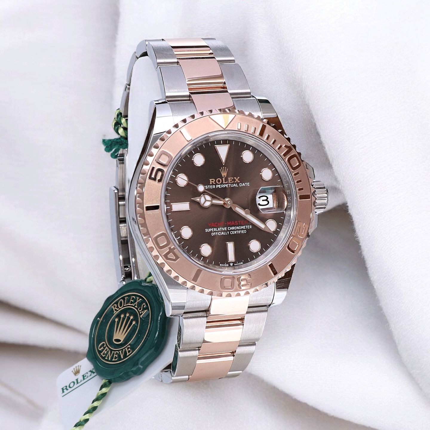 Rolex Yacht-Master 40 126621 (2022) - Brown dial 40 mm Gold/Steel case (2/7)