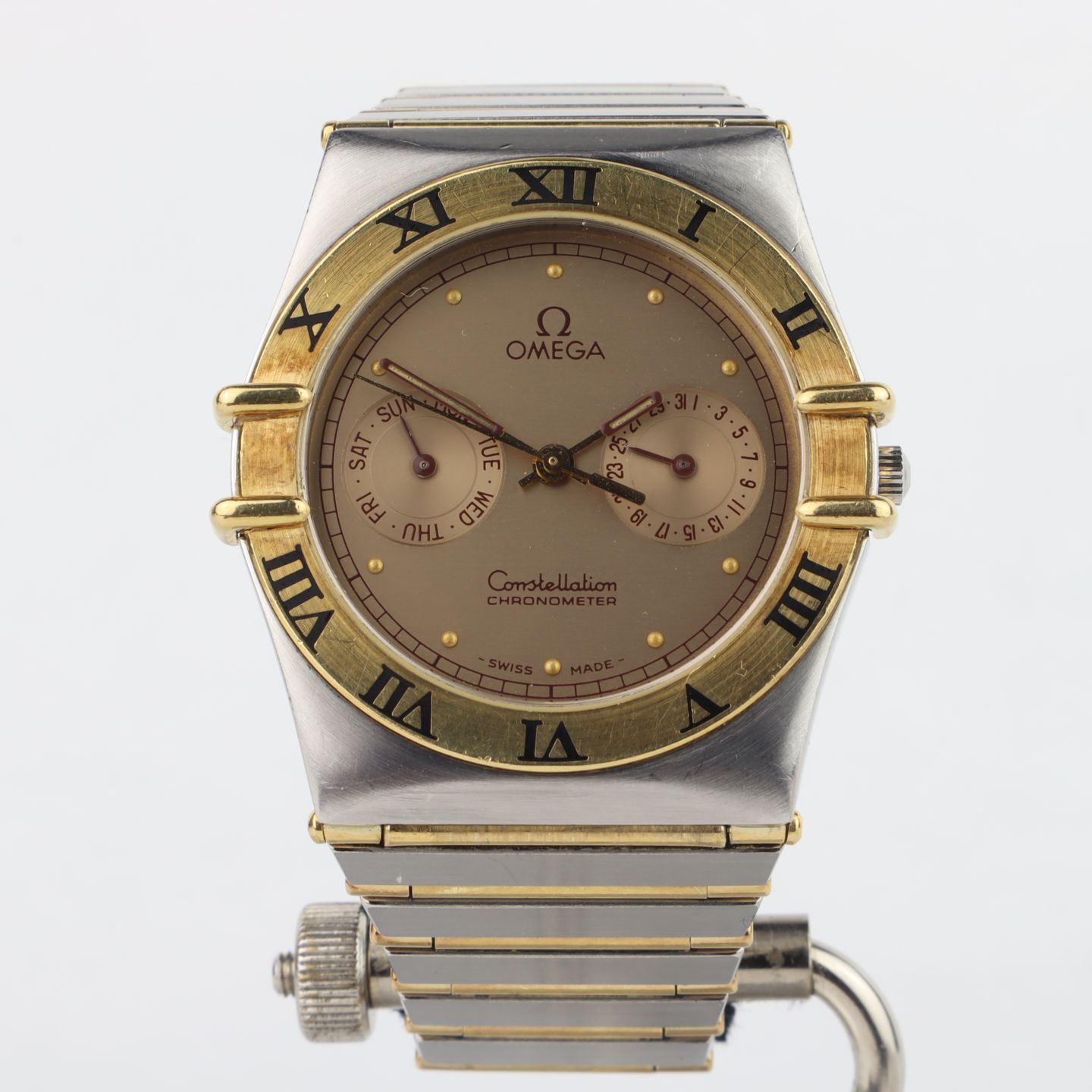 Omega Constellation 398.0869 (1984) - White dial Gold/Steel case (2/8)