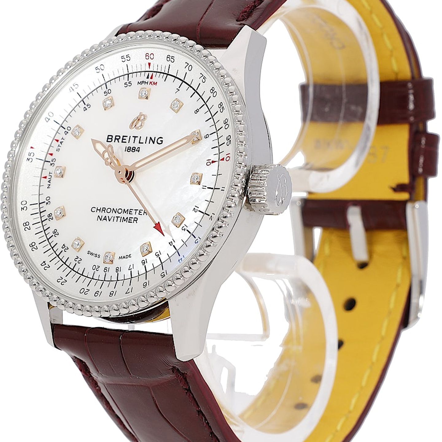 Breitling Navitimer A17395211A1P1 (2024) - White dial 35 mm Steel case (3/5)