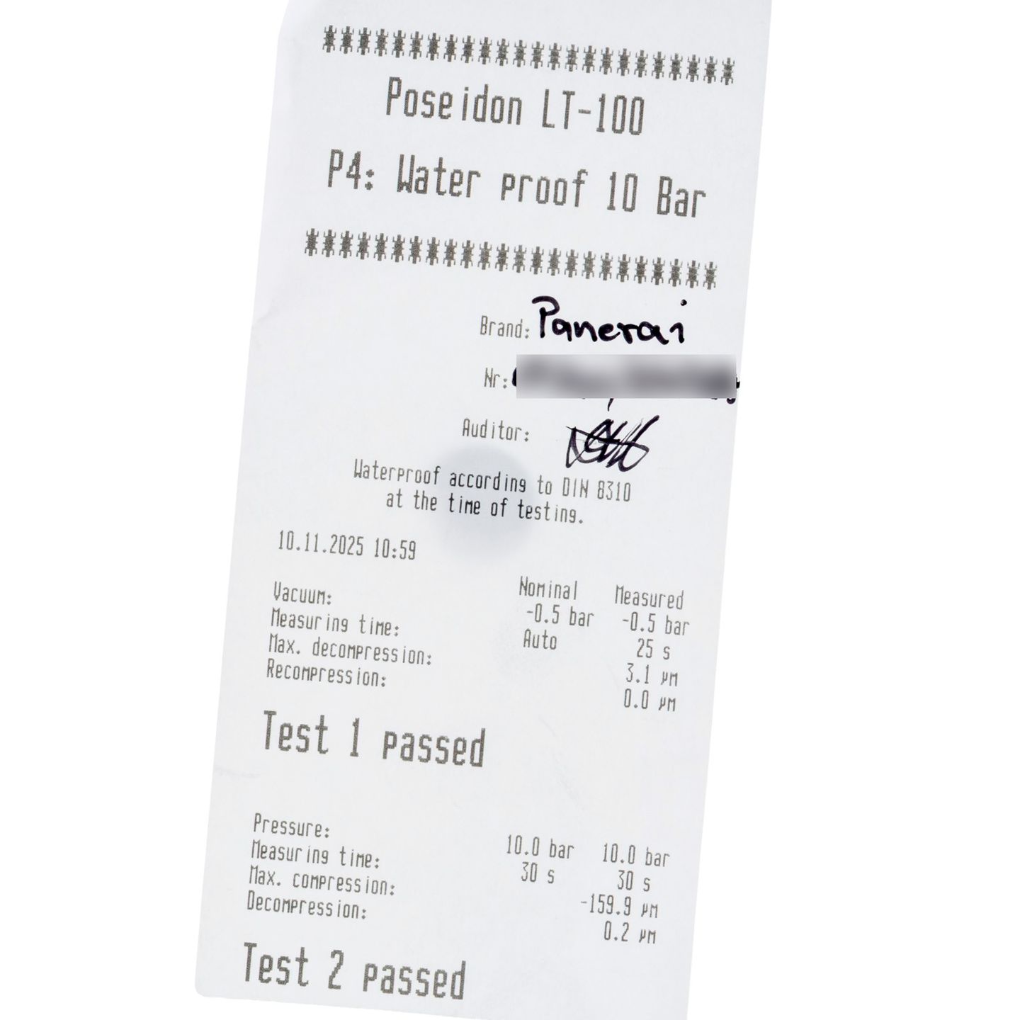 Panerai Luminor Submersible 1950 3 Days Automatic PAM00614 (Unknown (random serial)) - Black dial 47 mm Titanium case (5/8)