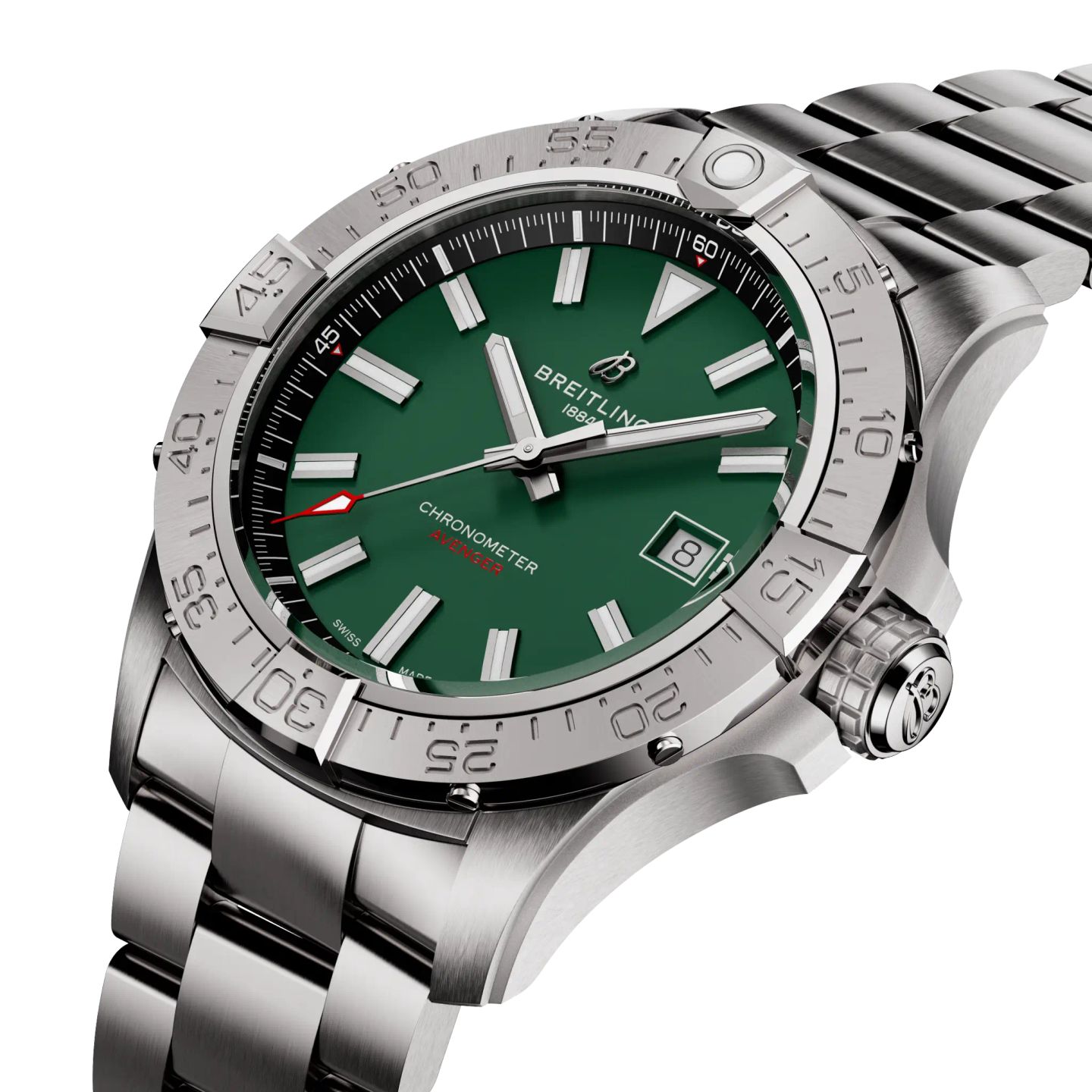 Breitling Avenger A17328101L1A1 (2024) - Green dial 42 mm Steel case (3/6)