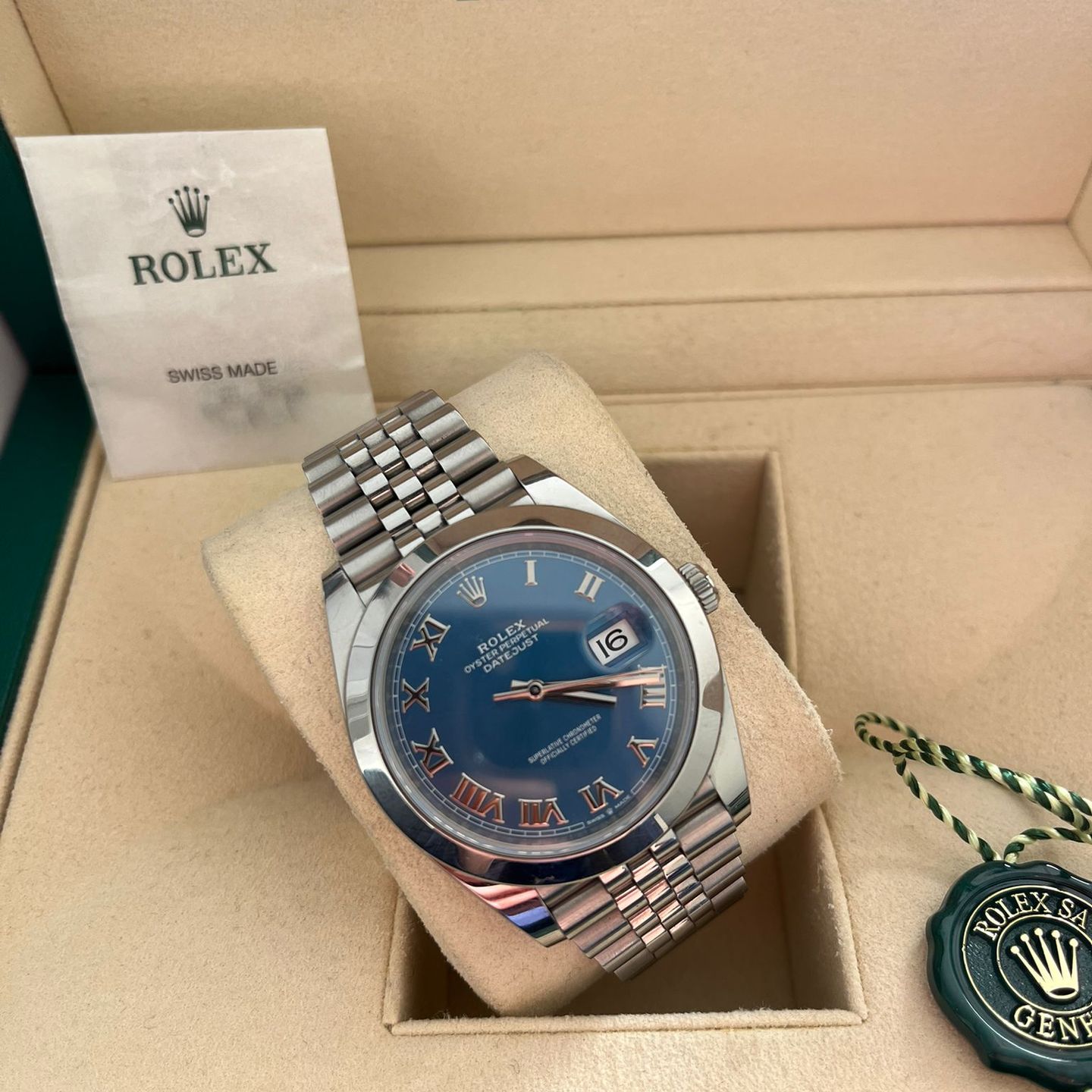 Rolex Datejust 41 126300 (2020) - Blue dial 41 mm Steel case (6/6)