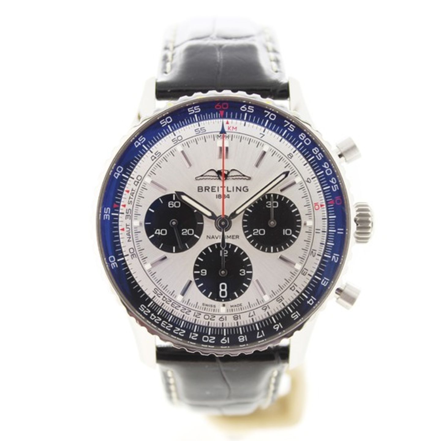 Breitling Navitimer 1 B01 Chronograph AB0138241G1P1 (2022) - Silver dial 43 mm Steel case (2/6)