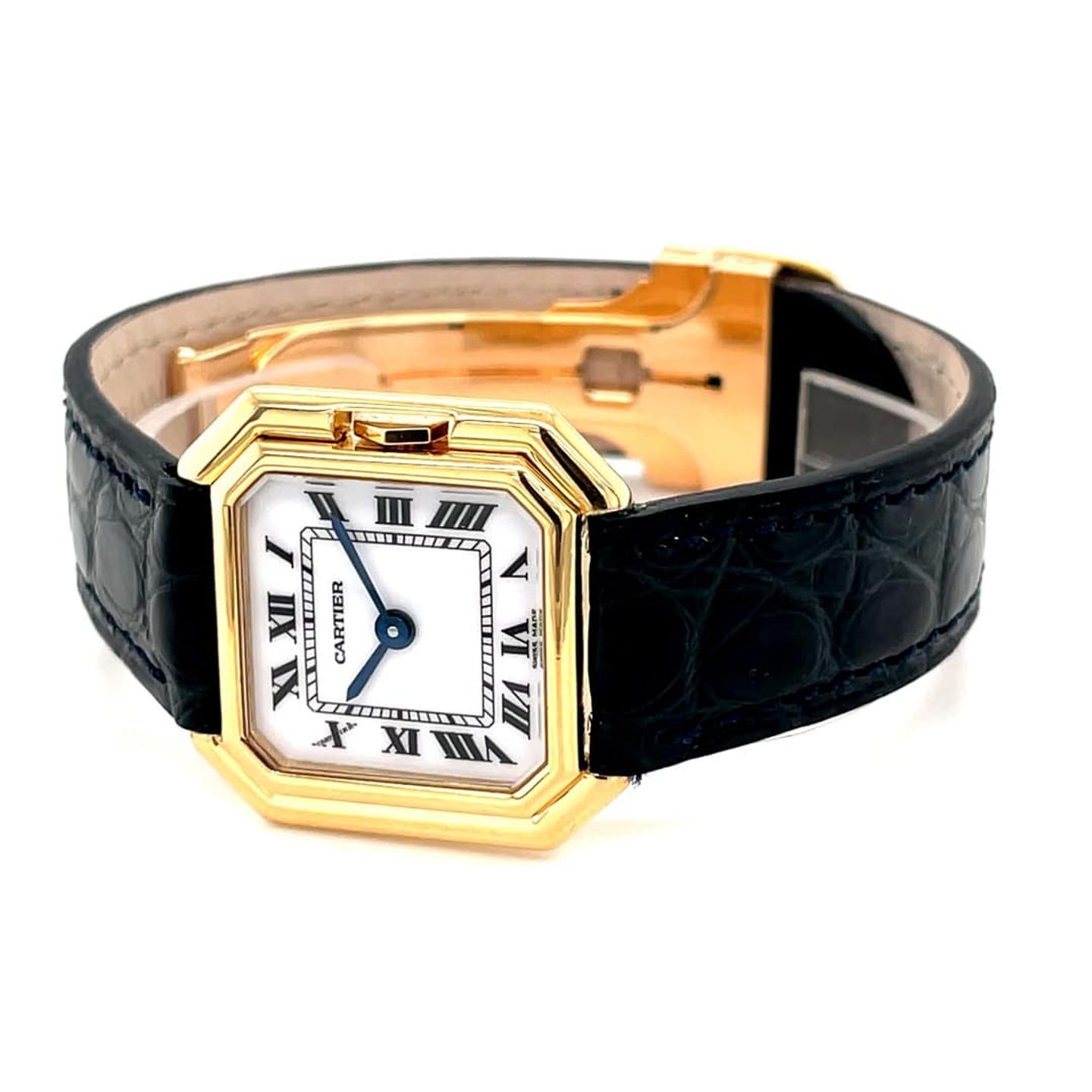 Cartier Unknown Unknown (Unknown (random serial)) - White dial 25 mm Yellow Gold case (6/8)