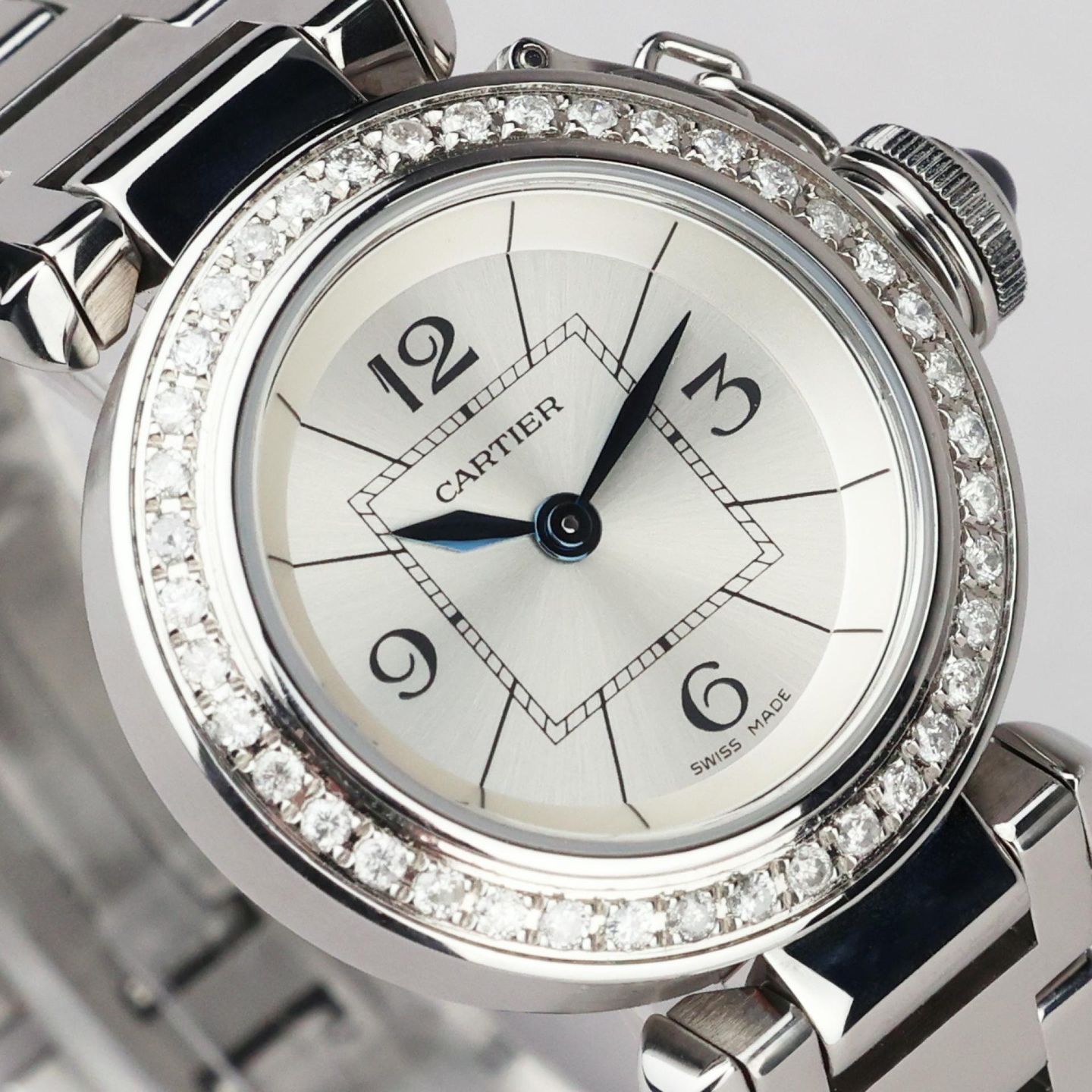 Cartier Pasha 2973 (Unknown (random serial)) - 27 mm Steel case (3/8)