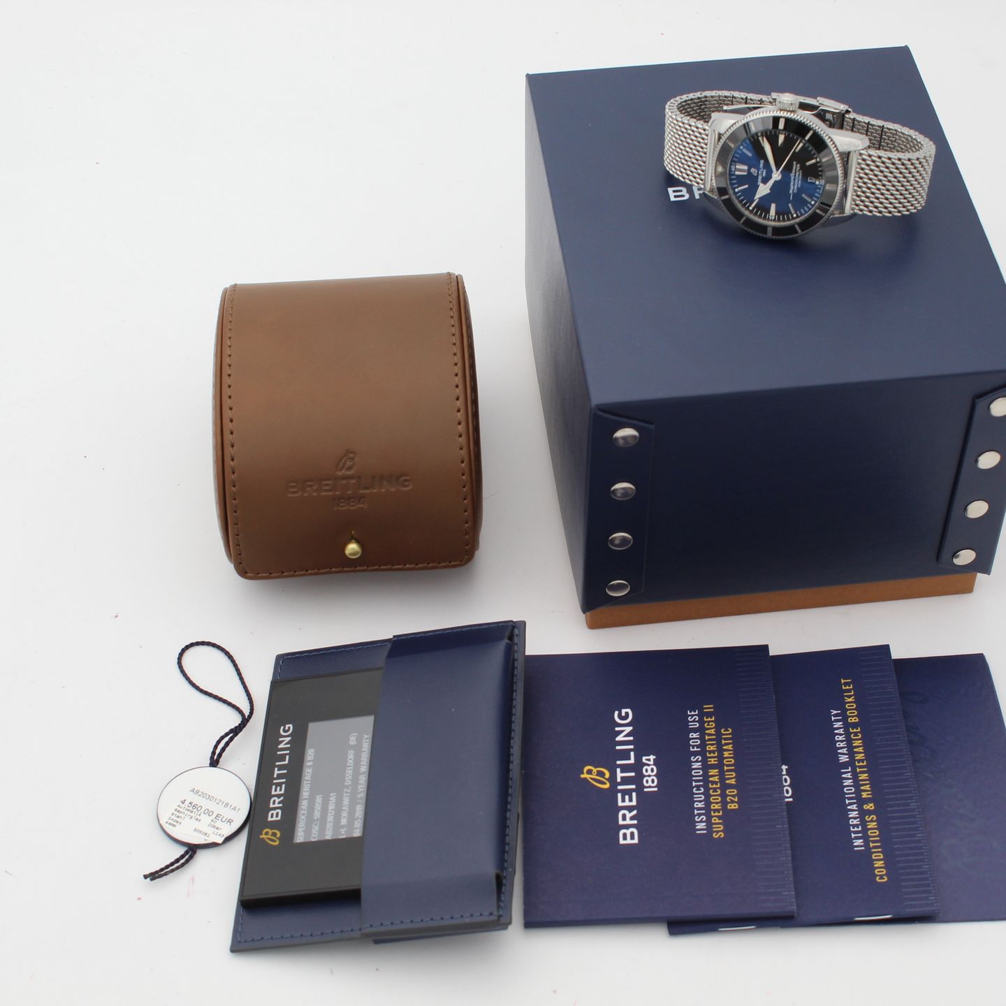 Breitling Superocean Heritage AB2030 (2019) - Zwart wijzerplaat 44mm Staal (2/8)