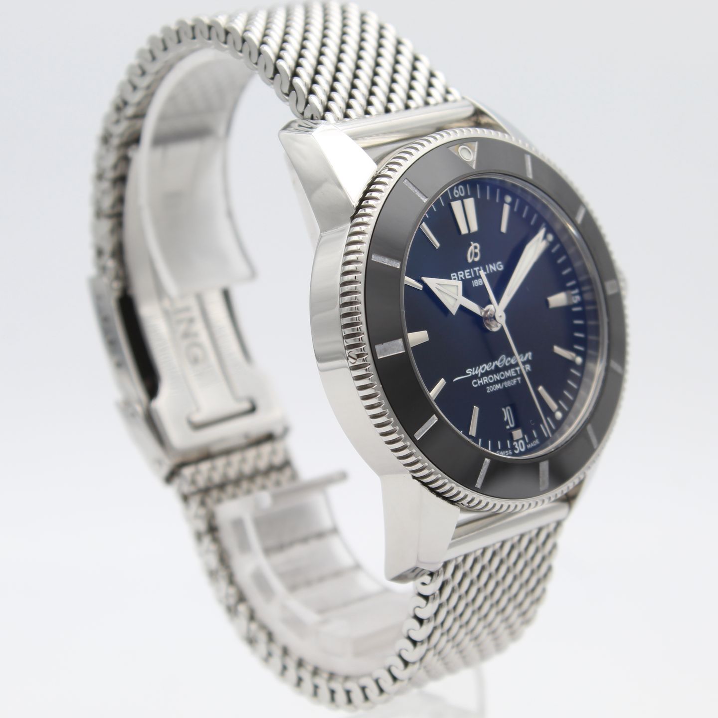 Breitling Superocean Heritage AB2030 (2019) - Zwart wijzerplaat 44mm Staal (3/8)