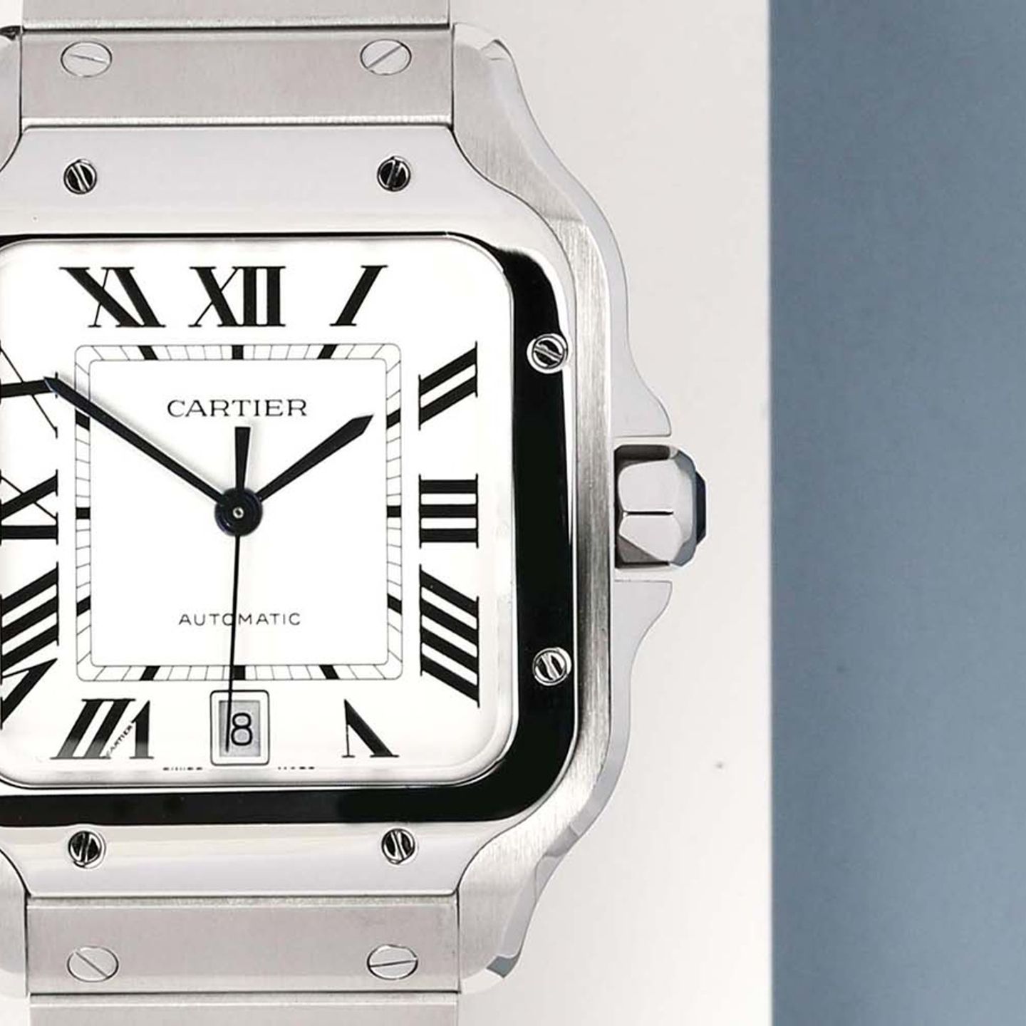 Cartier Santos WSSA0018 (2022) - Silver dial 40 mm Steel case (5/7)
