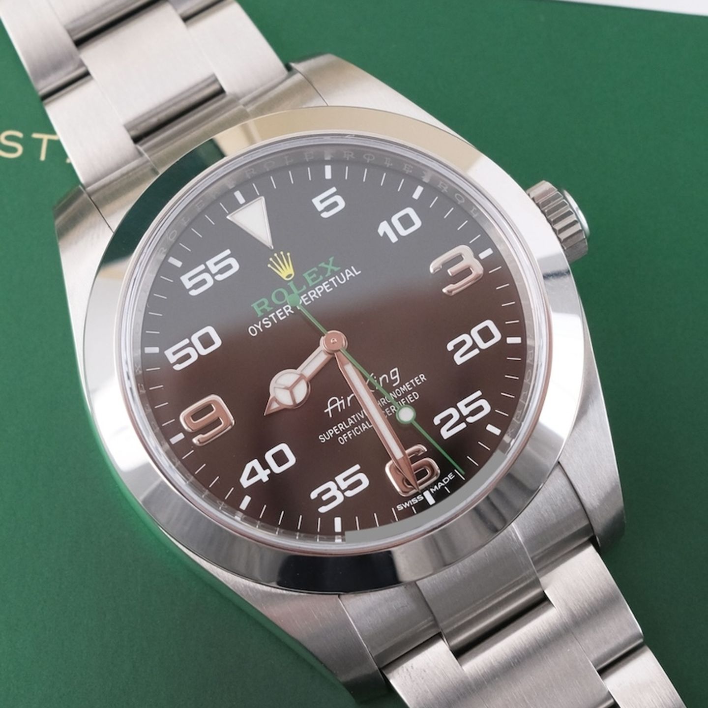 Rolex Air-King 116900 (2020) - Zwart wijzerplaat 40mm Staal (1/8)