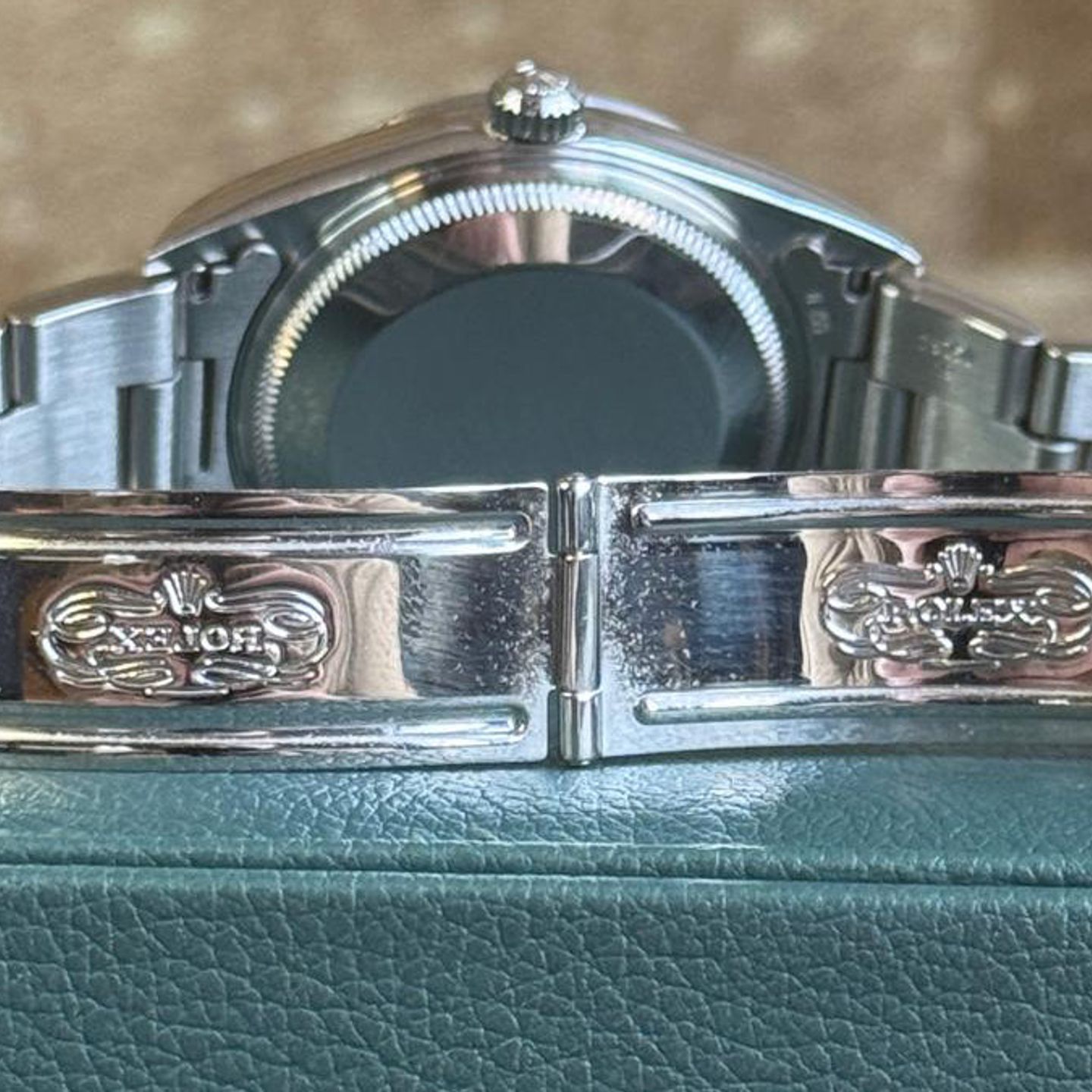 Rolex Oyster Perpetual Date 15200 (2004) - Black dial 34 mm Steel case (3/6)