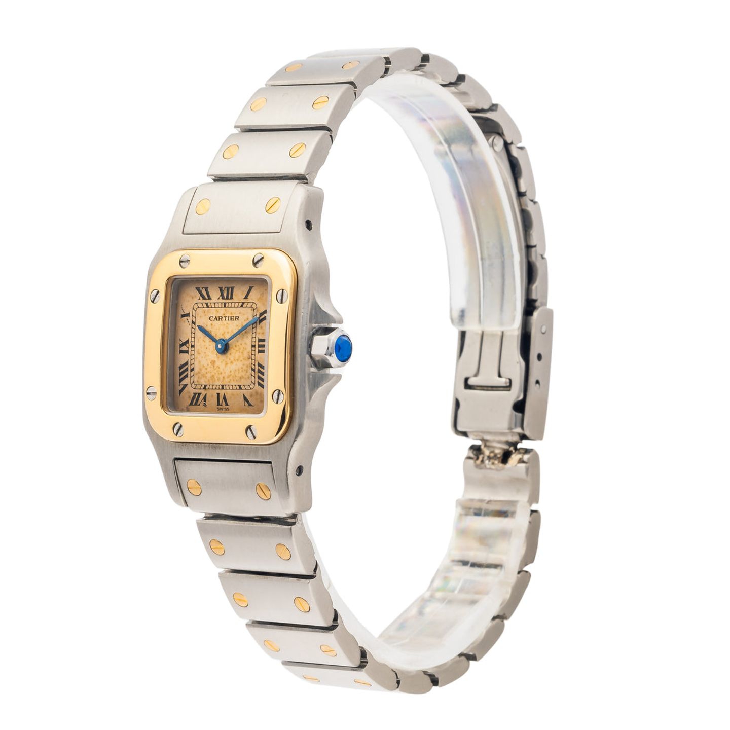 Cartier Santos 1057930 (Onbekend (willekeurig serienummer)) - Onbekend wijzerplaat 35mm Goud/Staal (2/5)