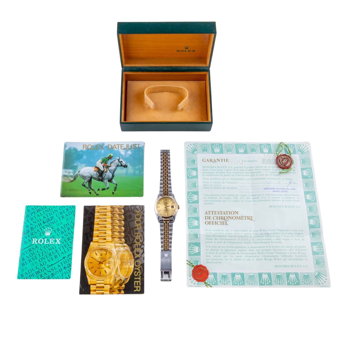 Rolex Datejust 36 16233 (1990) - 36mm Goud/Staal (8/8)